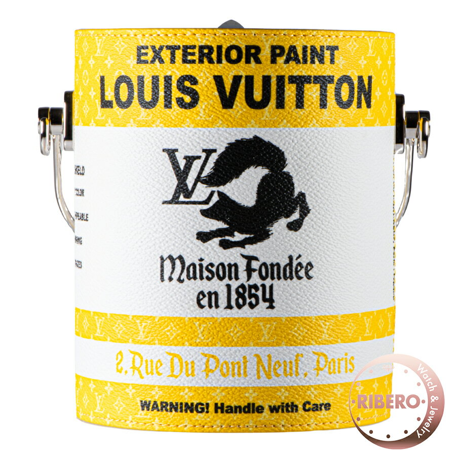 Rakuten - LOUIS VUITTON ルイ・ヴィトン LV ペイント カン M81593 ショルダーバッグ オブジェ 収納 モノグラム イエロー ホワイト【中古】