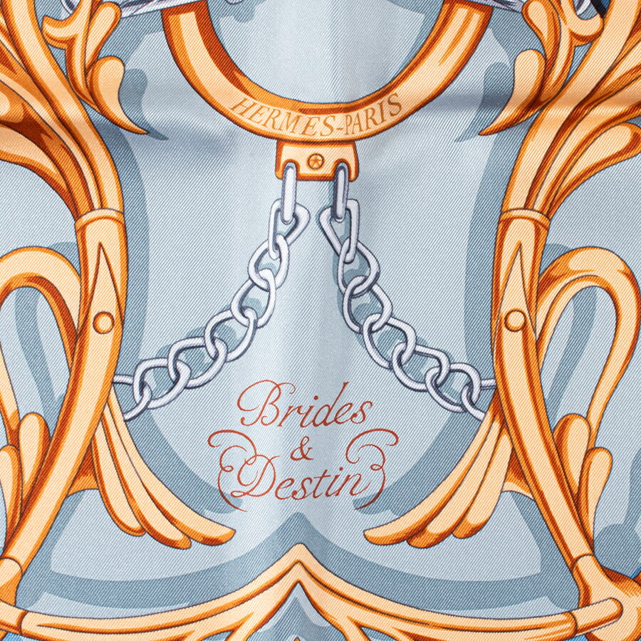 HERMES ����᥹ ����90 Brides et Destin �İ��餷���ֲ� 003967S 05 �������� 2023SS �֥롼 �ޥ�����顼����š�