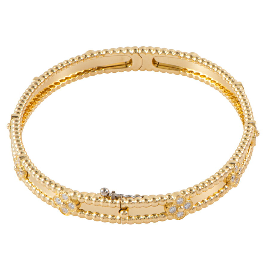 Van Cleef & Arpels ヴァンクリーフ＆アーペル ペルレ スウィートクローバー VCARP6X600 ブレスレット ミディアムモデル バングル ゴールド【中古】