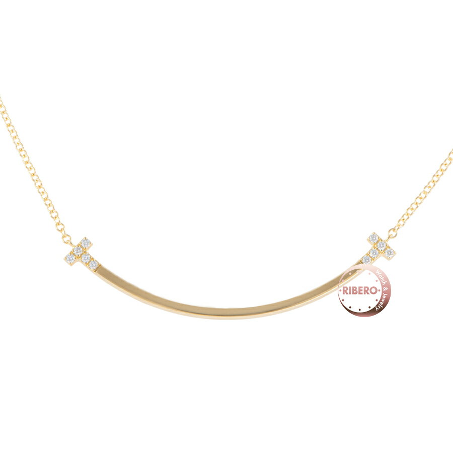 Rakuten - TIFFANY&Co. ティファニー ティファニーT スマイル ペンダント スモール ネックレス ダイヤモンド K18YG ダイヤモンド ゴールド【中古】