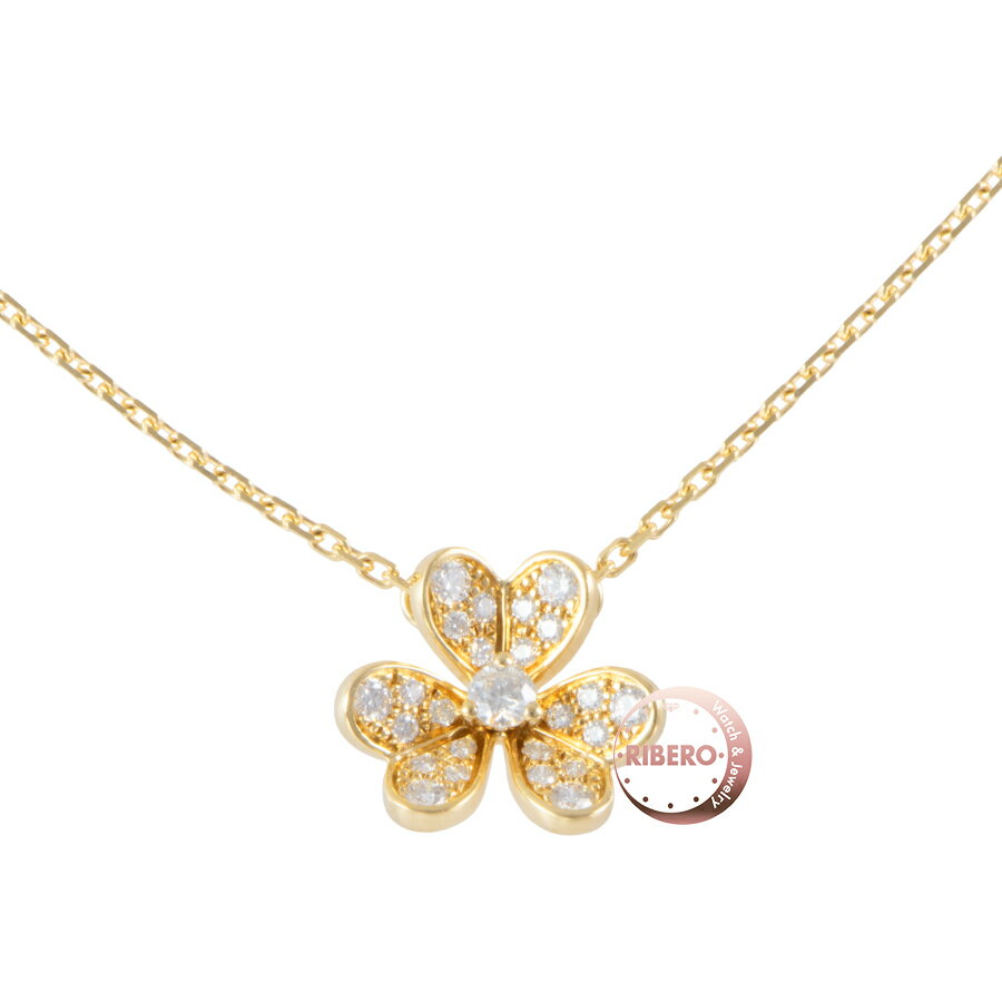 乐天商城 - Van Cleef & Arpels ヴァンクリーフ＆アーペル フリヴォル ペンダント ミニモデル VCARP24000 ネックレス K18YG ダイヤモンド ゴールド【中古】