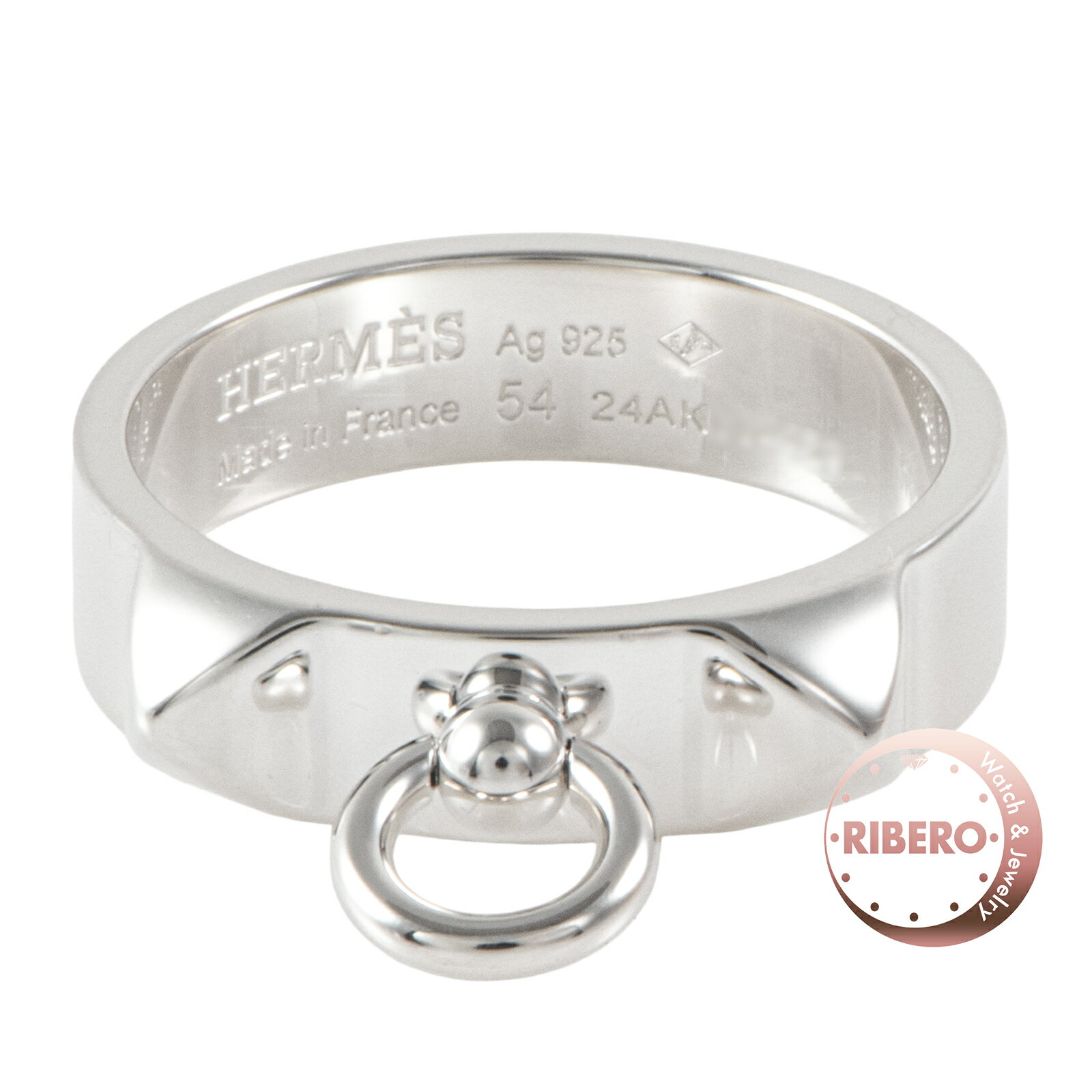 Rakuten - 【楽天スーパーSALE】HERMES エルメス コリエ ド シアン PM リング・指輪 14号 シルバー【中古】