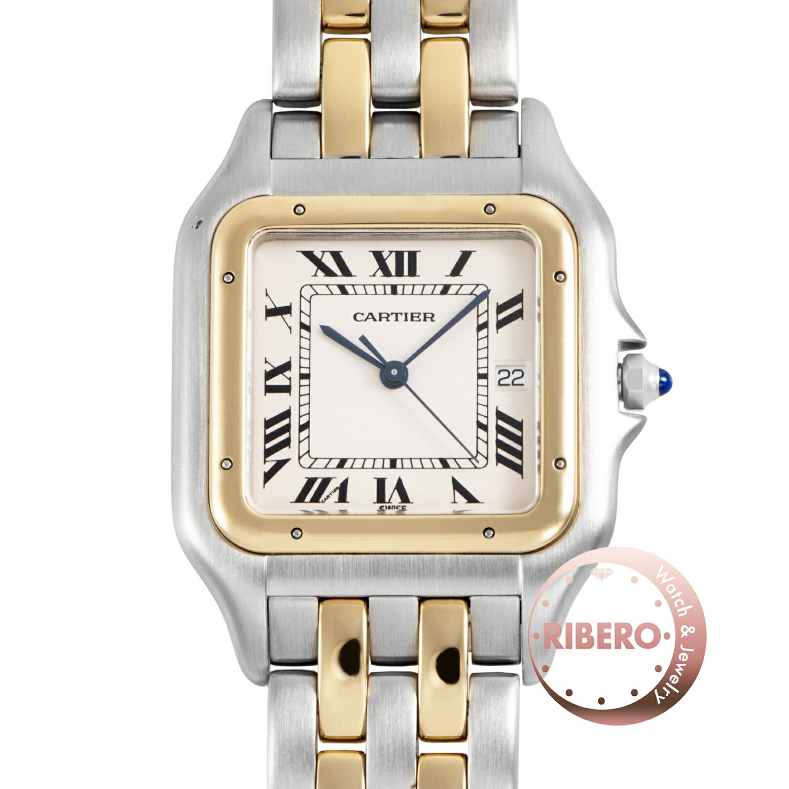 CARTIER カルティエ パンテールLM 2ロウ 83083442 SS/YG【中古】