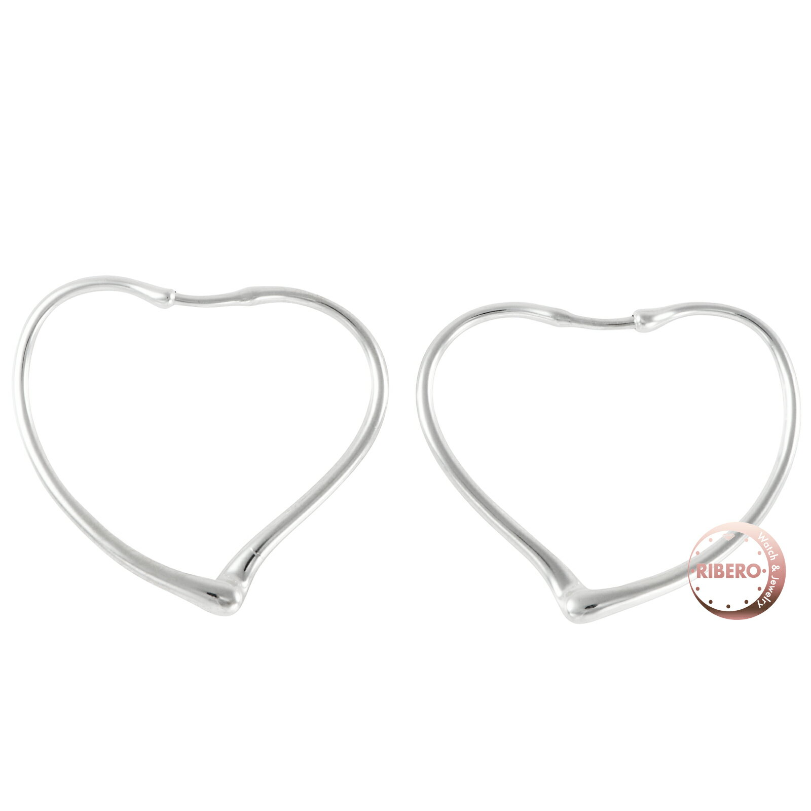 K tn❤︎ティファニー オープンハート ピアス　美品 221102-1-5.jpg