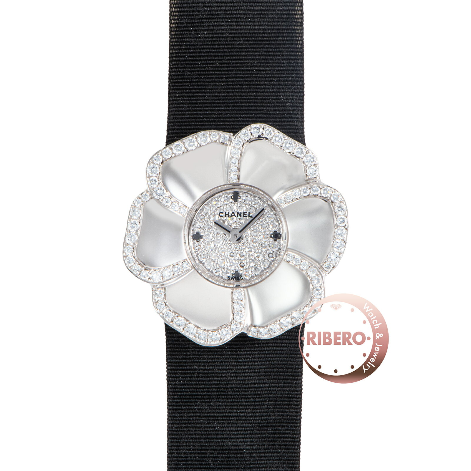 乐天商城 - CHANEL シャネル カメリアウォッチ H1190 K18WG【中古】