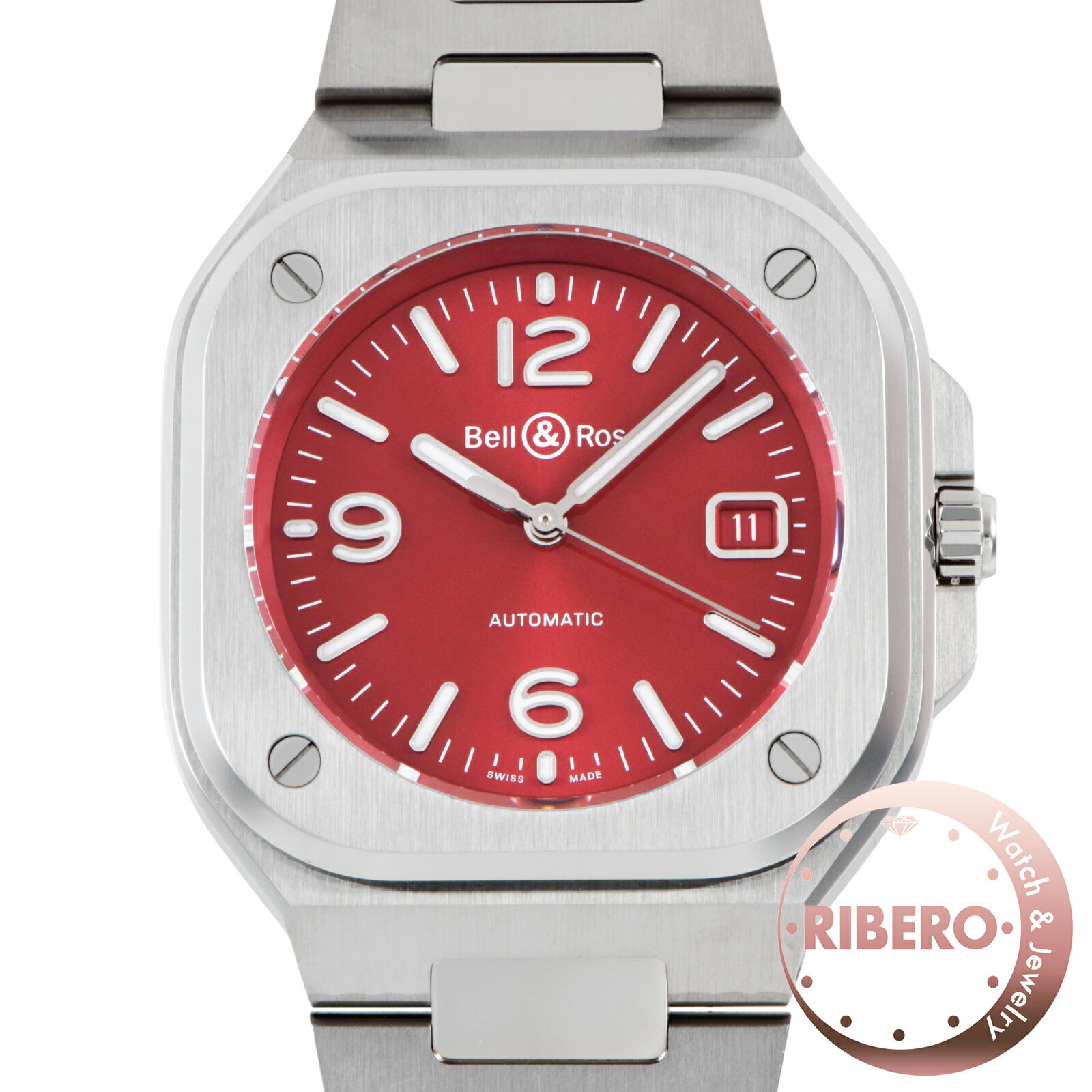 Bell＆Ross ベル＆ロス BR05 レッドスティール BR05A-R-ST/SST 日本限定99本 ステンレススチール【中古】