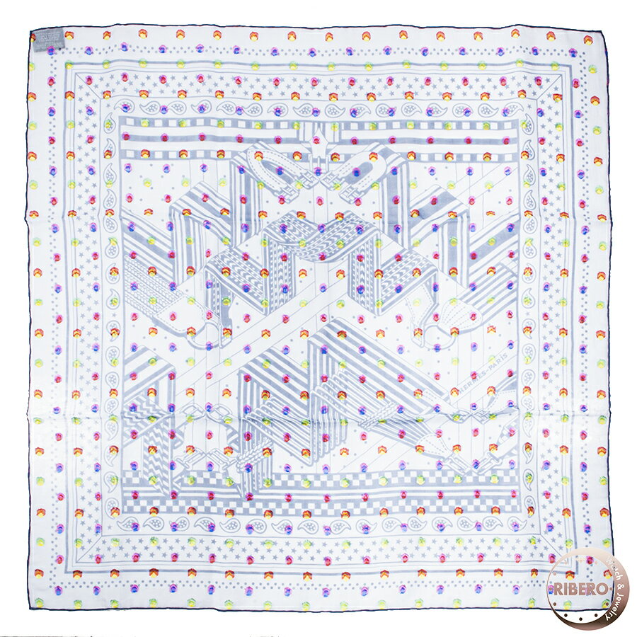 HERMES エルメス カレ60 Sangles en Zig Zag 