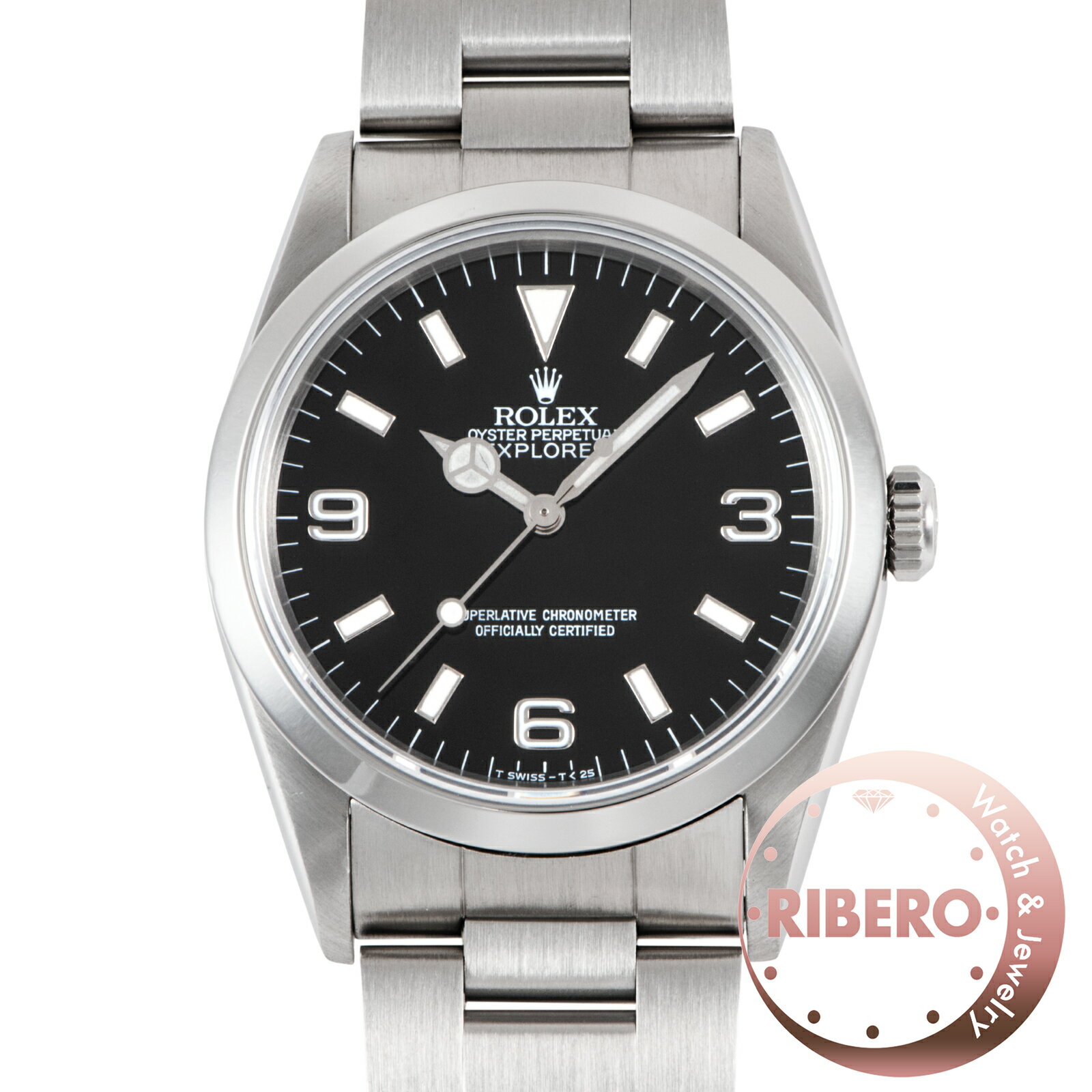 ROLEX ロレックス エクスプローラー1 X番 Tritium シングルバックル 横穴あり 1427...