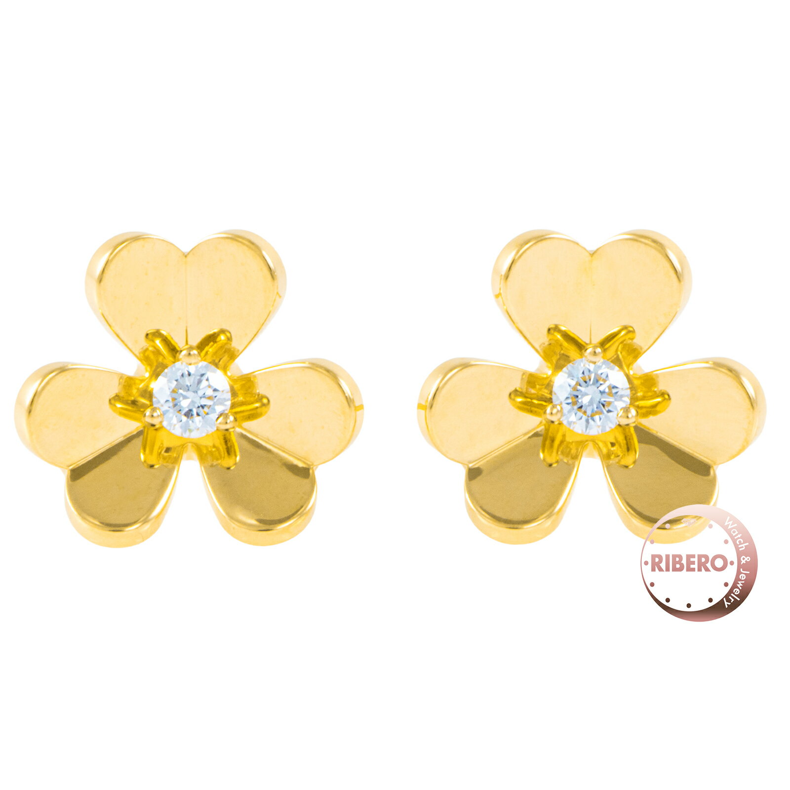 Van Cleef & Arpels ヴァンクリーフ＆アーペル フリヴォル ピアス VCARPOJ300 ピア...