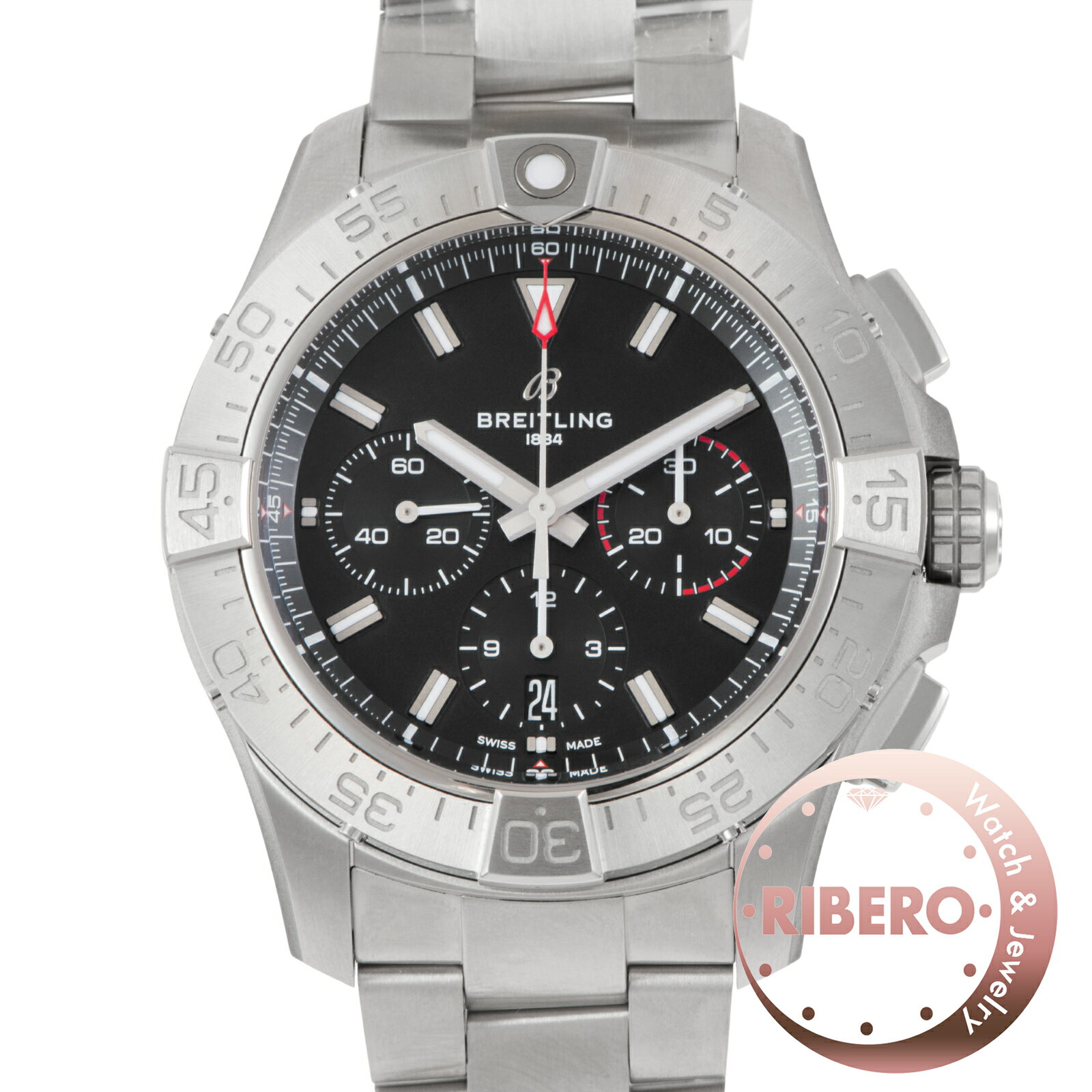 Rakuten - 【新品】BREITLING ブライトリング アベンジャー B01 クロノグラフ 44 AB0147101B1A1(AB0147) 保証書2026年 ステンレススチール【中古】