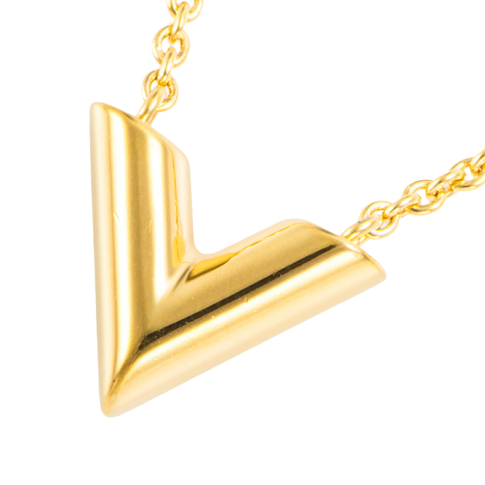 LOUIS VUITTON ルイ・ヴィトン エセンシャルV ネックレス M00857 ペンダント メタ...