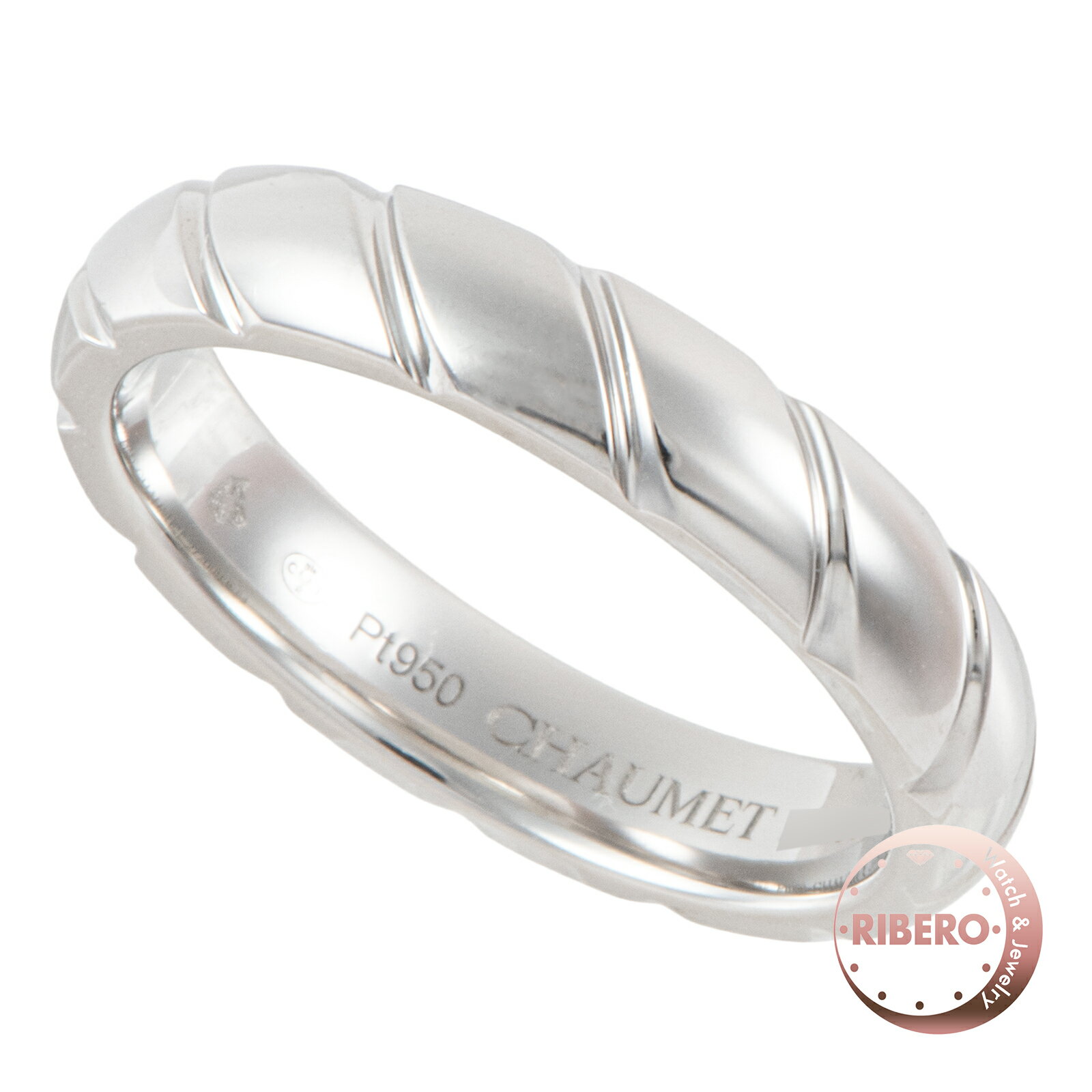 Rakuten - Chaumet ショーメ トルサード ドゥ ショーメ コレクション マリッジリング 指輪 11号 Pt950 シルバー【中古】