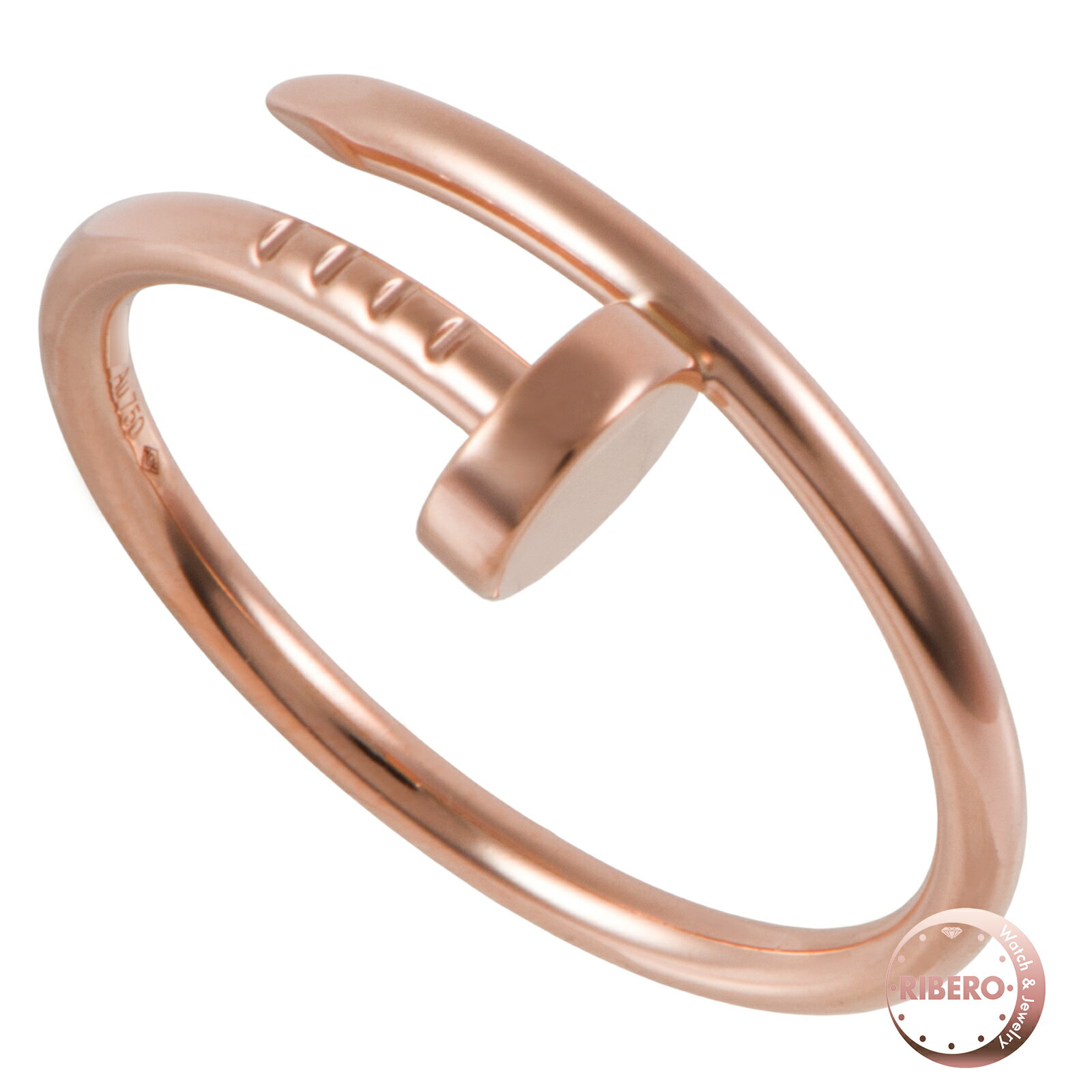 Rakuten - CARTIER カルティエ ジュスト アン クル リング スモールモデル B4225855 指輪 17号 K18PG ピンク ゴールド【中古】