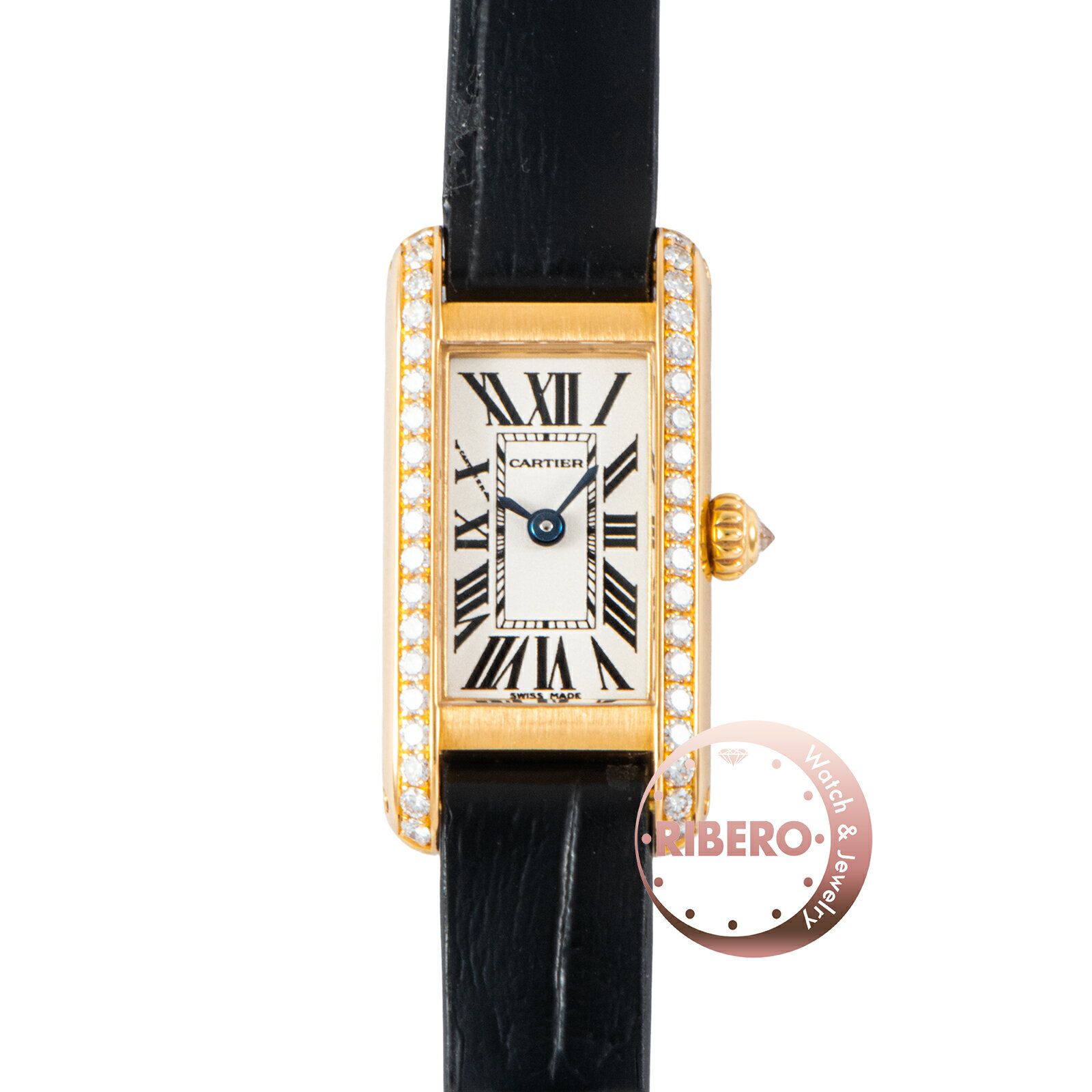 Rakuten - CARTIER カルティエ タンクアロンジェ ベゼルダイヤ WB300551 K18YG【中古】