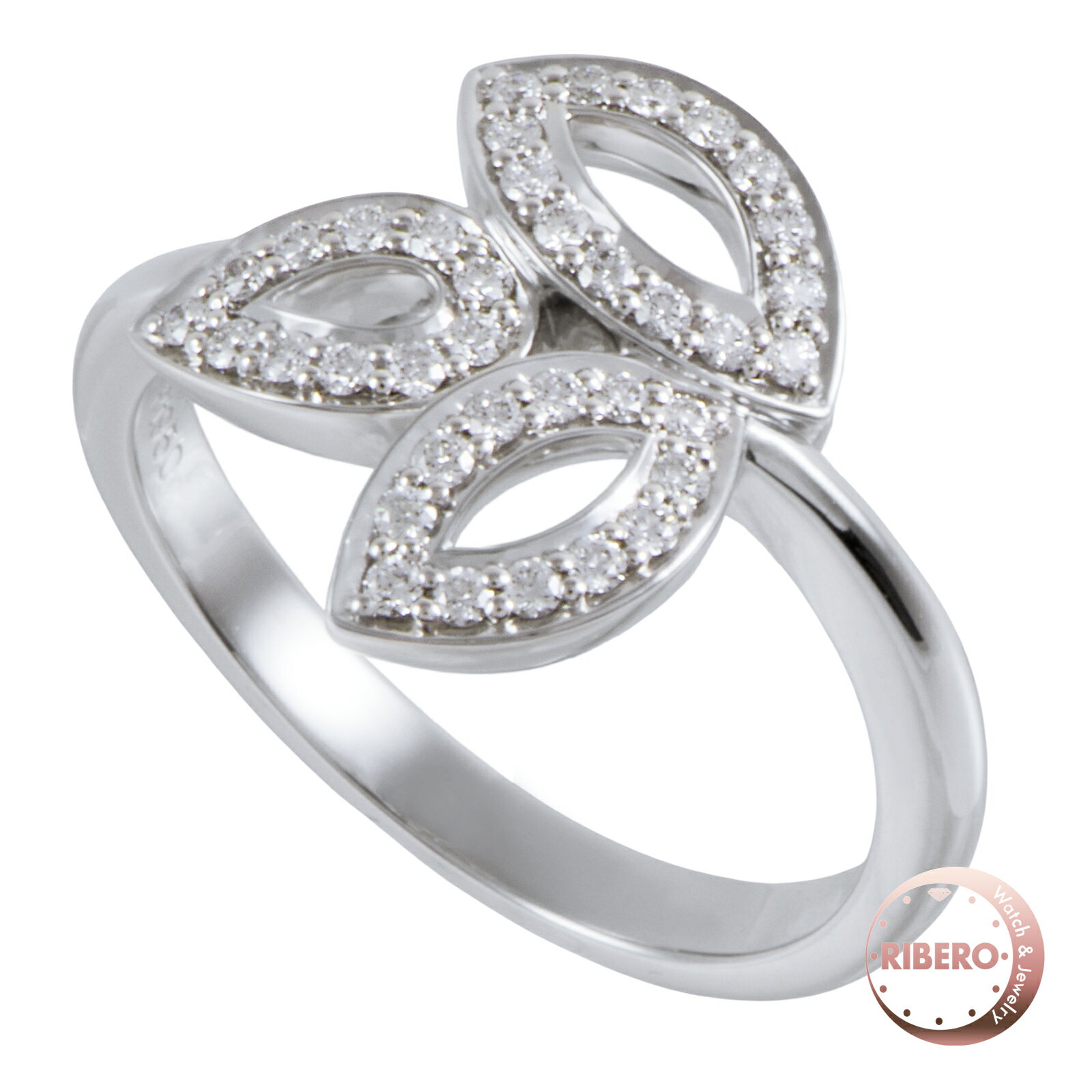 乐天商城 - HARRY WINSTON ハリーウィンストン リリークラスター ミニ リング FRDPSM1MLC-050 指輪 10号 Pt950 ダイヤモンド シルバー【中古】