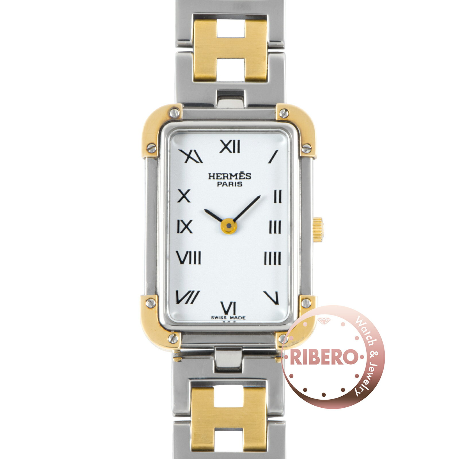 HERMES エルメス クロアジュールNB CR1.220 SS/GP【中古】