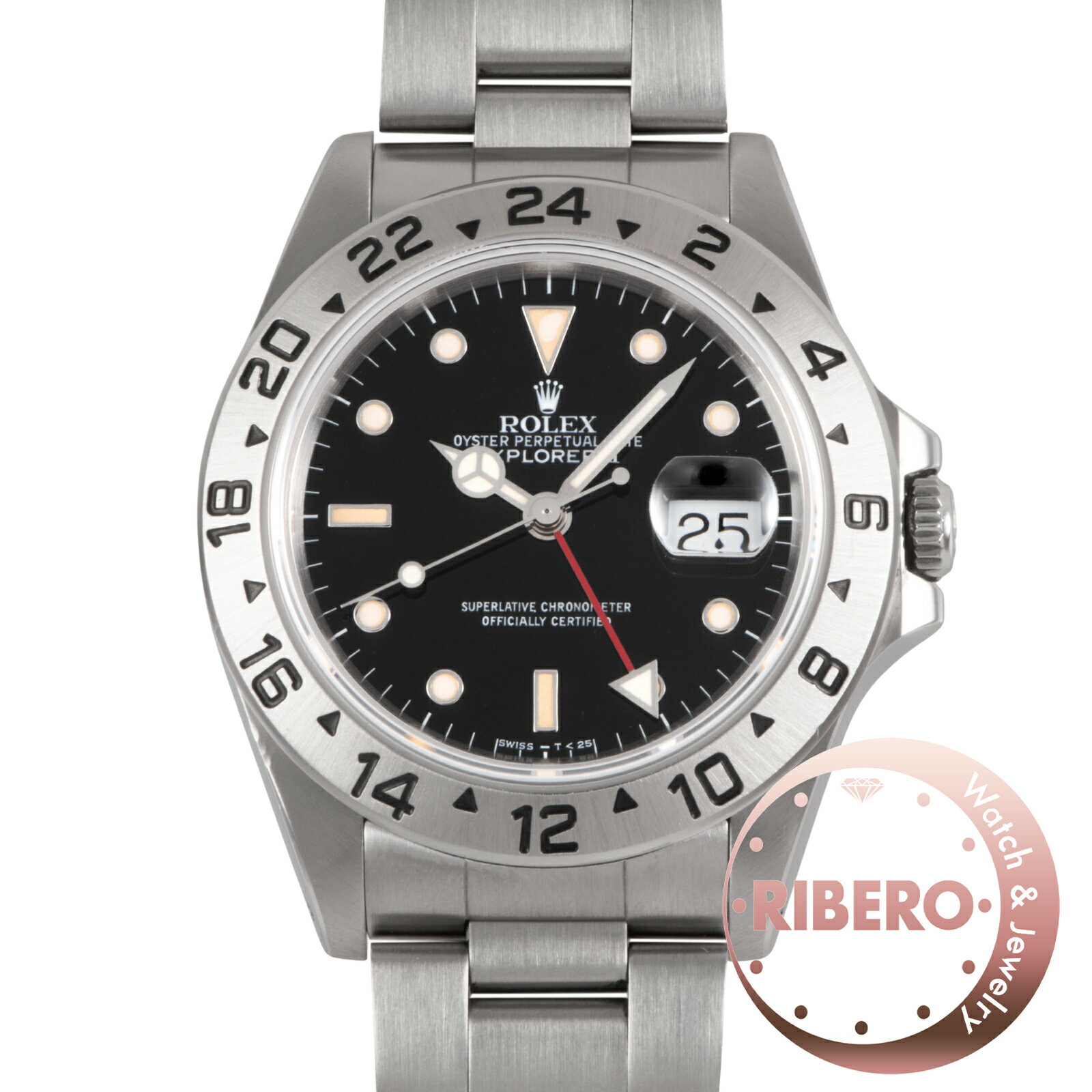 ROLEX ロレックス エクスプローラー2 「Tip dot second」 Tritium パティーナ L番 16570 ステンレススチール【中古】