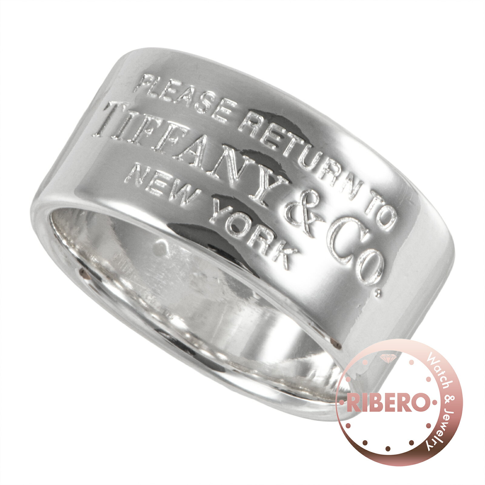 乐天商城 - TIFFANY&Co. ティファニー リターン トゥ ティファニー ワイド リング 15号 スターリングシルバー シルバー【中古】