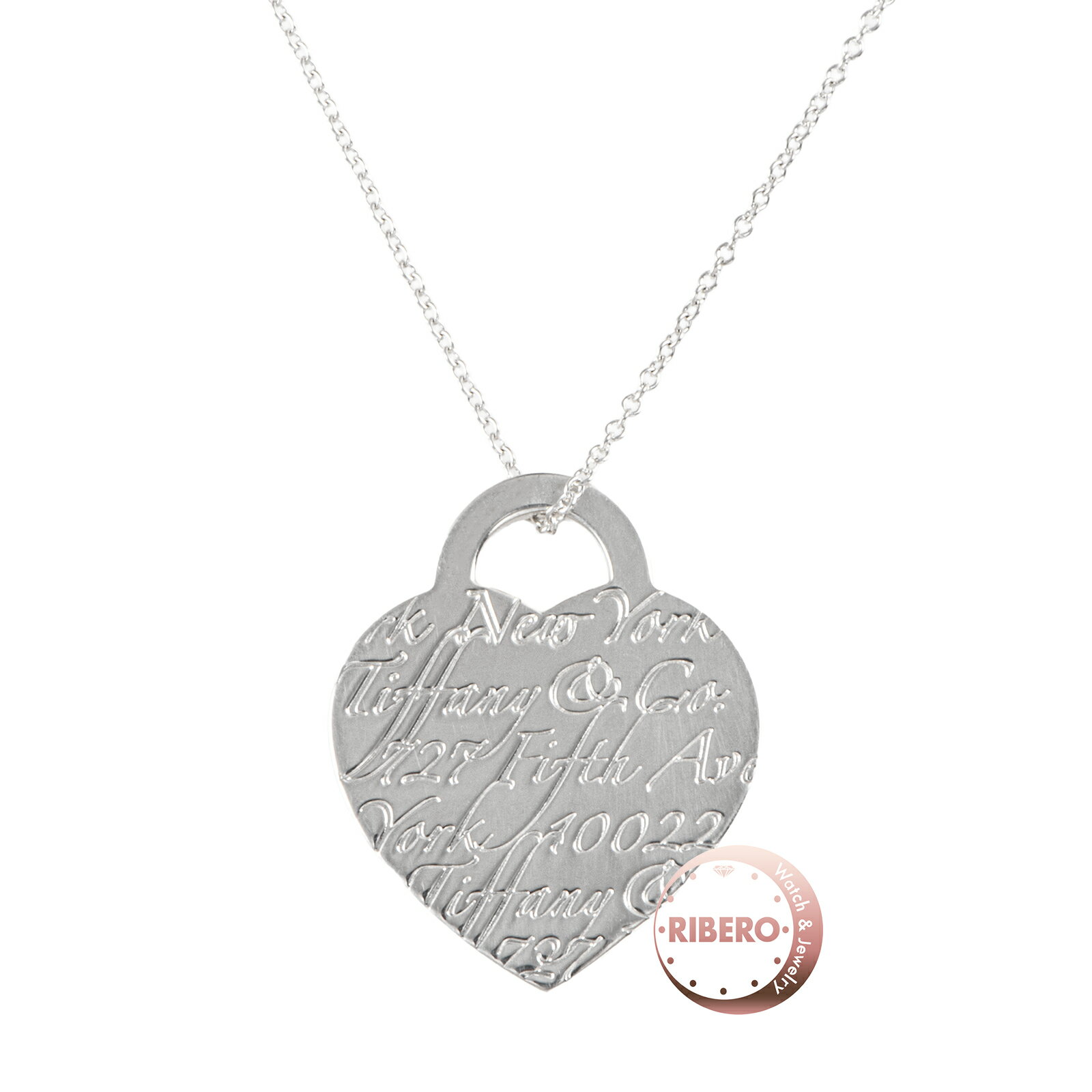 Rakuten - TIFFANY&Co. ティファニー ノーツ ハート タグ ペンダント ネックレス スターリングシルバー シルバー【中古】