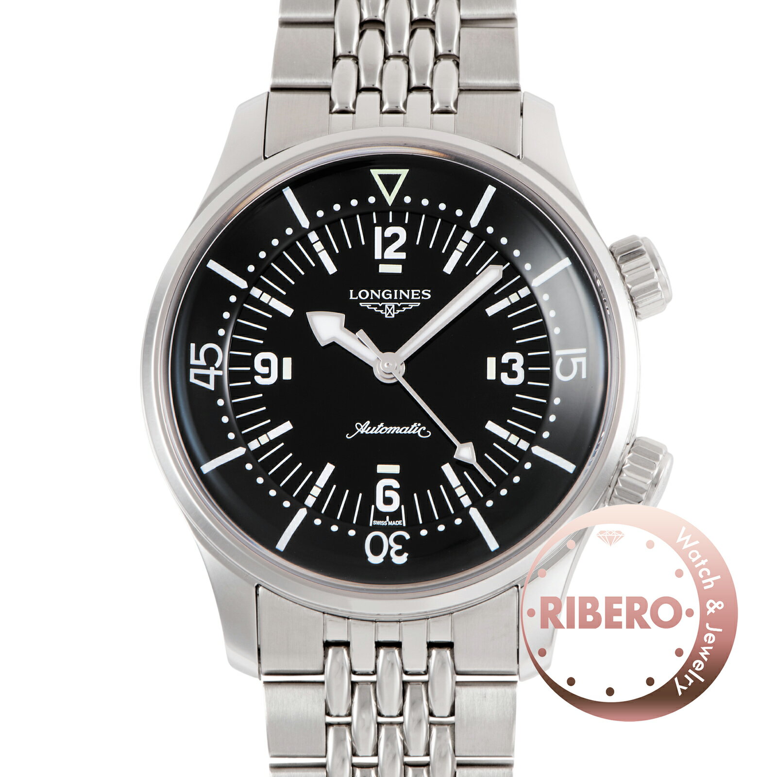 【未使用】LONGINES ロンジン レジェンドダイバー L3.764.4.50.6 ステンレススチール【中古】