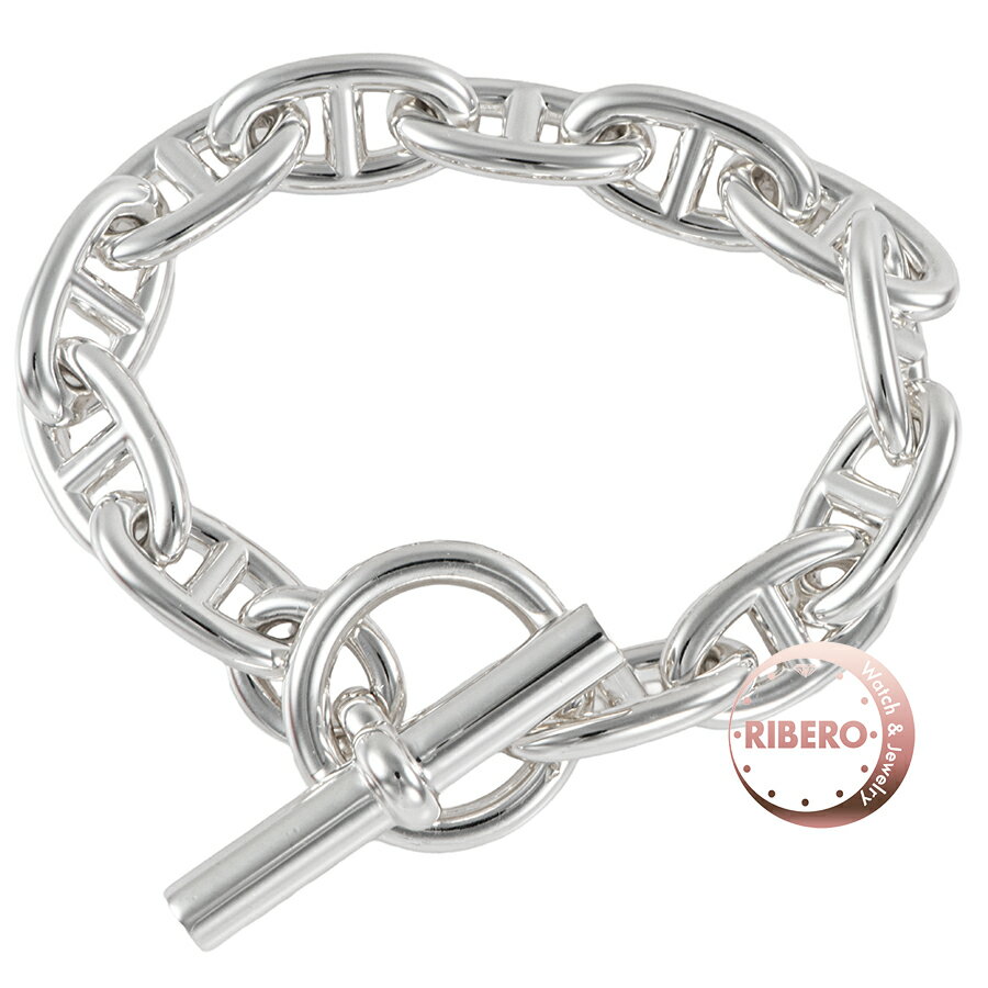 HERMES 501 - 【未使用】HERMES エルメス シェーヌダンクルGM ブレスレット 12コマ スターリングシルバー シルバー【中古】