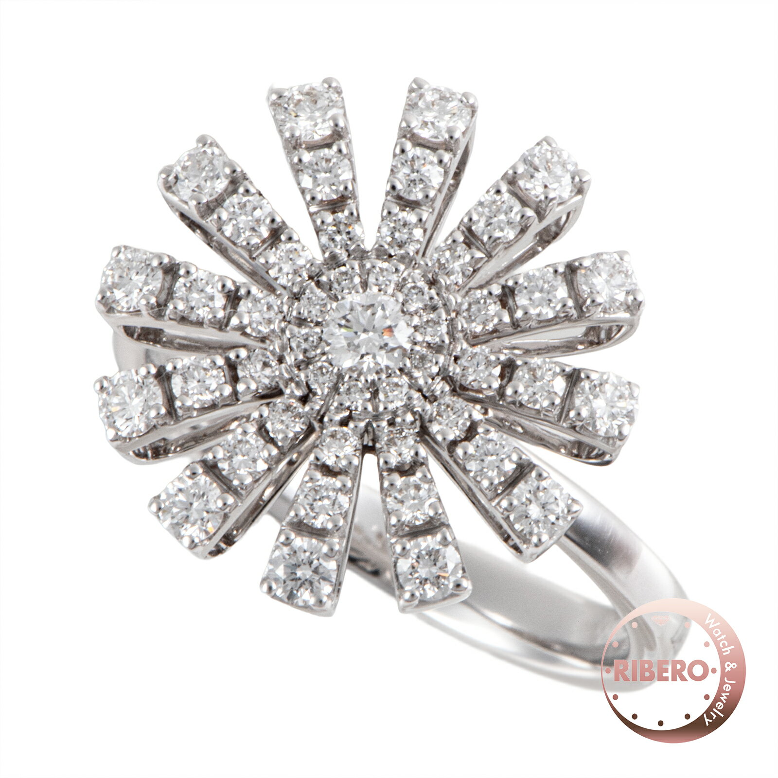 Damiani ダミアーニ マルゲリータ リング 20072754 指輪 11号 K18WG ダイヤモンド シルバー【中古】