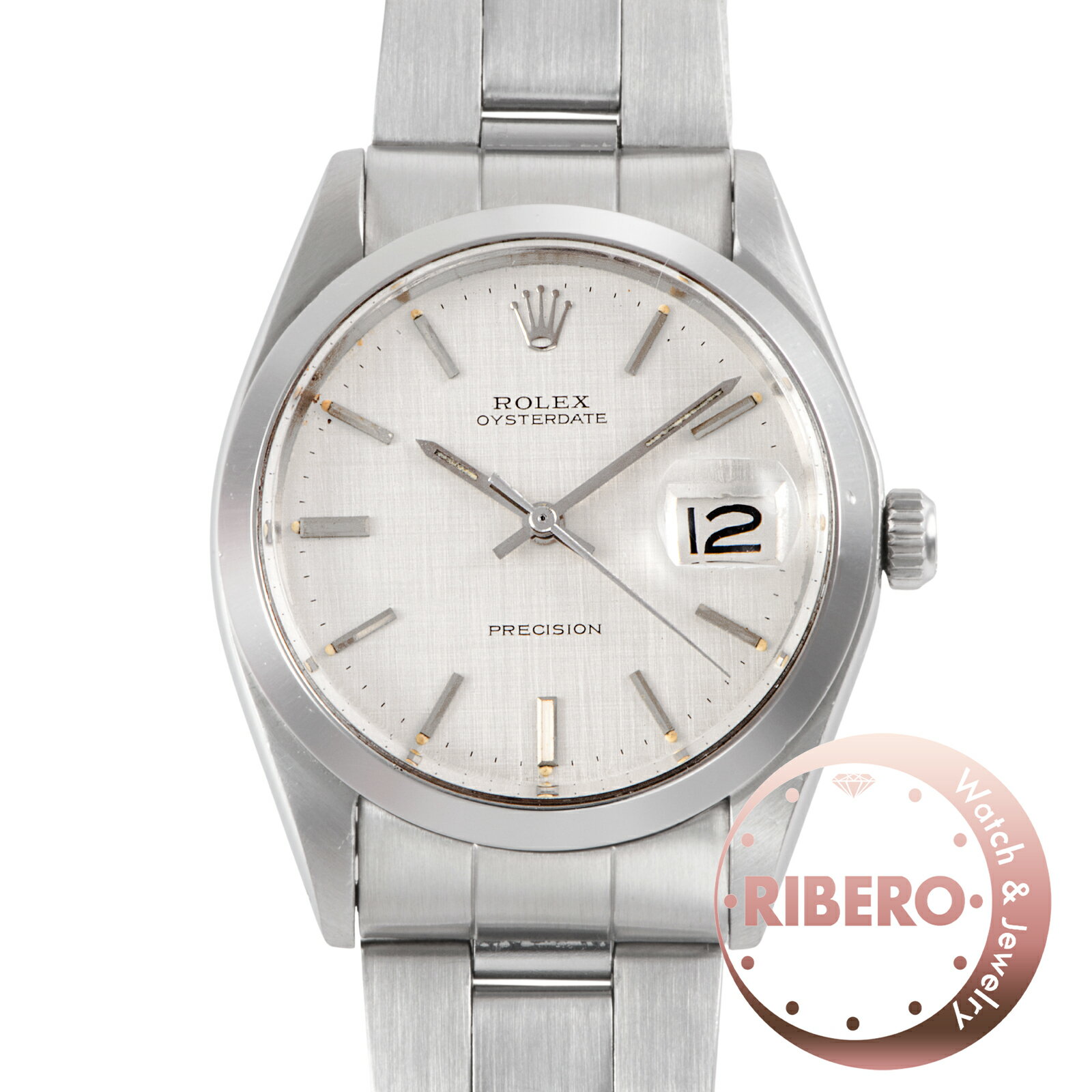 Rakuten - ROLEX ロレックス オイスターデイト 6694 1971年製 Tritium リネンダイヤル ステンレススチール