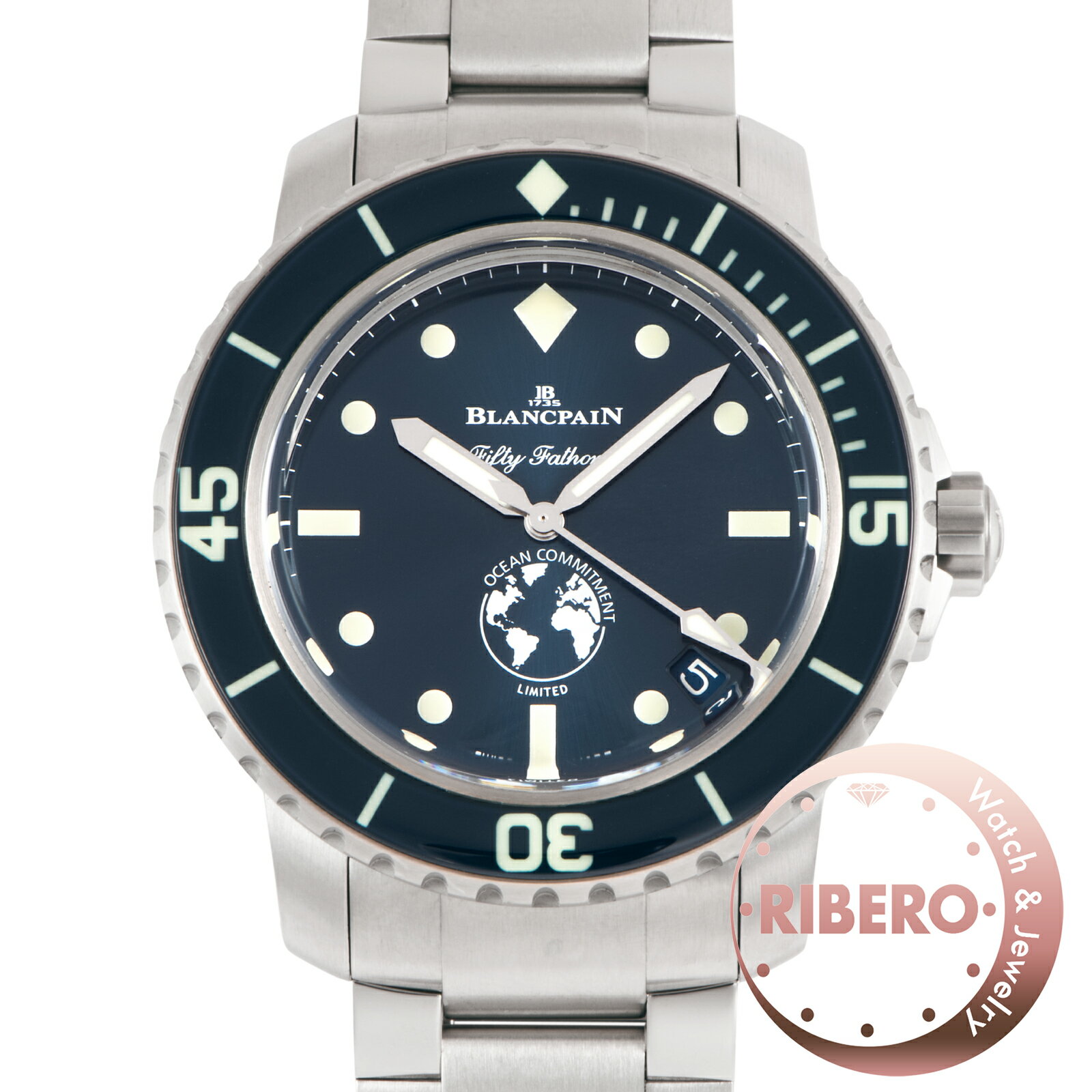 Blancpain - Blancpain ブランパン フィフティファゾムス III オーシャン コミットメント 世界250本限定 5008-11B40-NAOA ステンレススチール【中古】