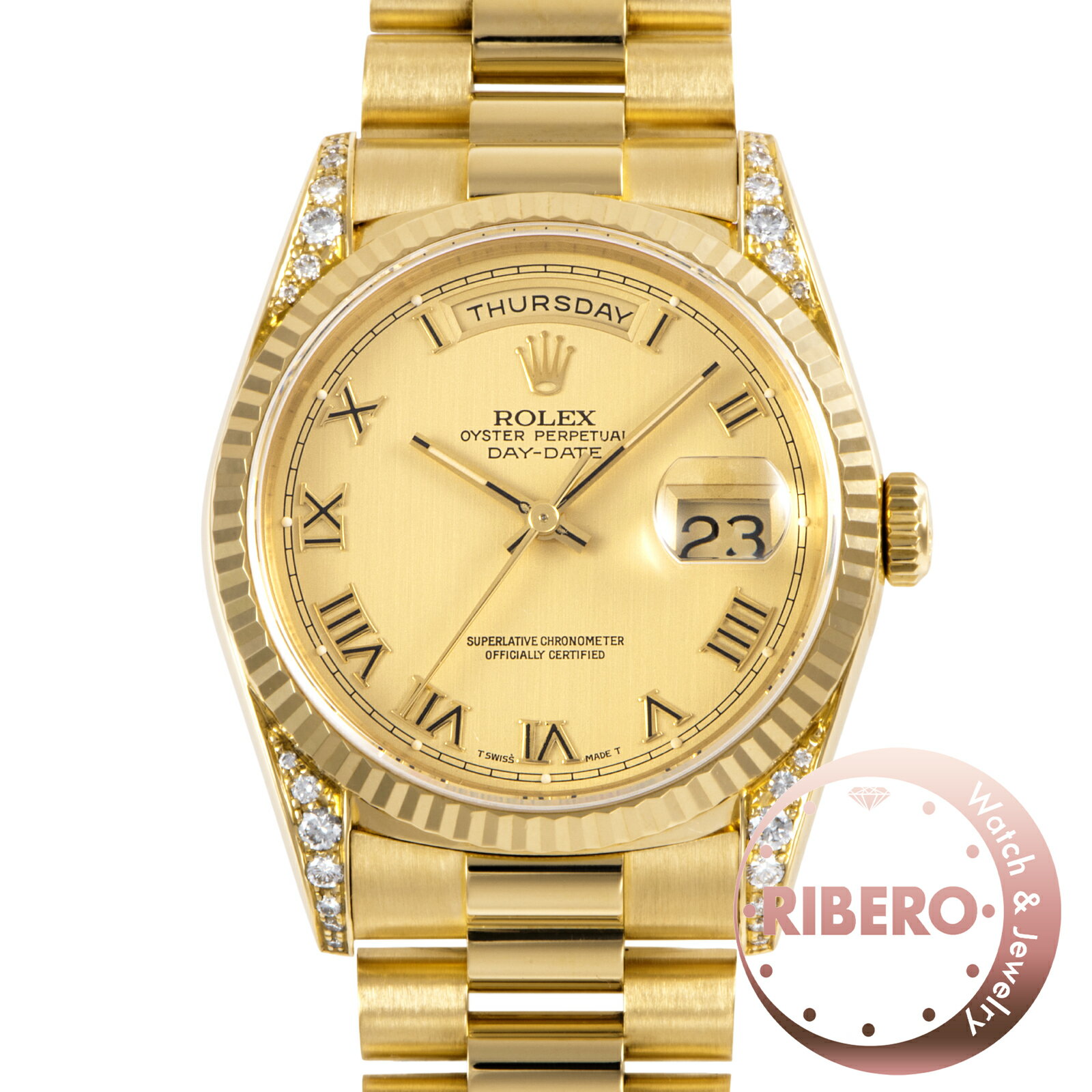 Rakuten - ROLEX ロレックス デイデイト 18338 1991年製 Tritium ラグダイヤ K18YG