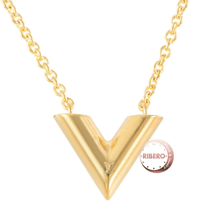 Rakuten - LOUIS VUITTON ルイ・ヴィトン エセンシャルV M00857 ネックレス ペンダント ゴールド【中古】