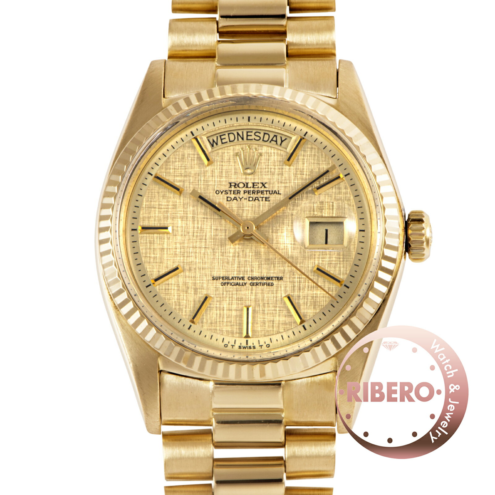Other - ROLEX ロレックス デイデイト シグマダイヤル リネン モザイク 1972年製 1803 K18YG【中古】