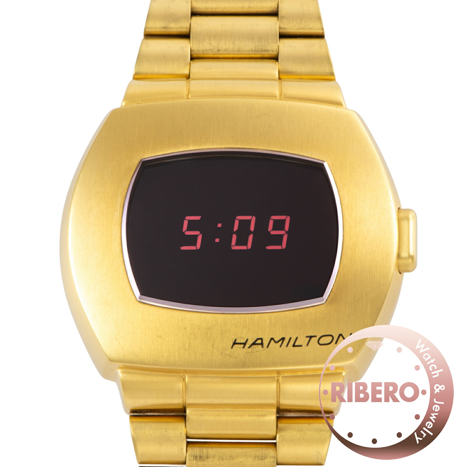 Rakuten - HAMILTON ハミルトン アメリカン クラシック PSR デジタルクォーツ H52424130 1970本限定モデル ステンレススチール【中古】