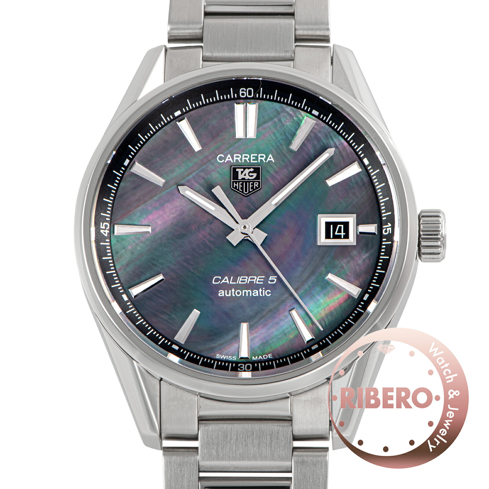 Rakuten - TAG HEUER タグホイヤー カレラ キャリバー5 WAR211F.BA0782 ブラックシェル 日本限定500本 ステンレススチール【中古】