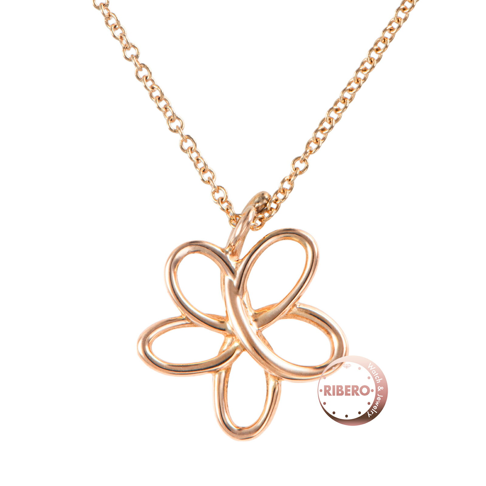 乐天商城 - TIFFANY&Co. ティファニー ヴィラフラワー ネックレス ペンダント K18RG ピンク ゴールド【中古】