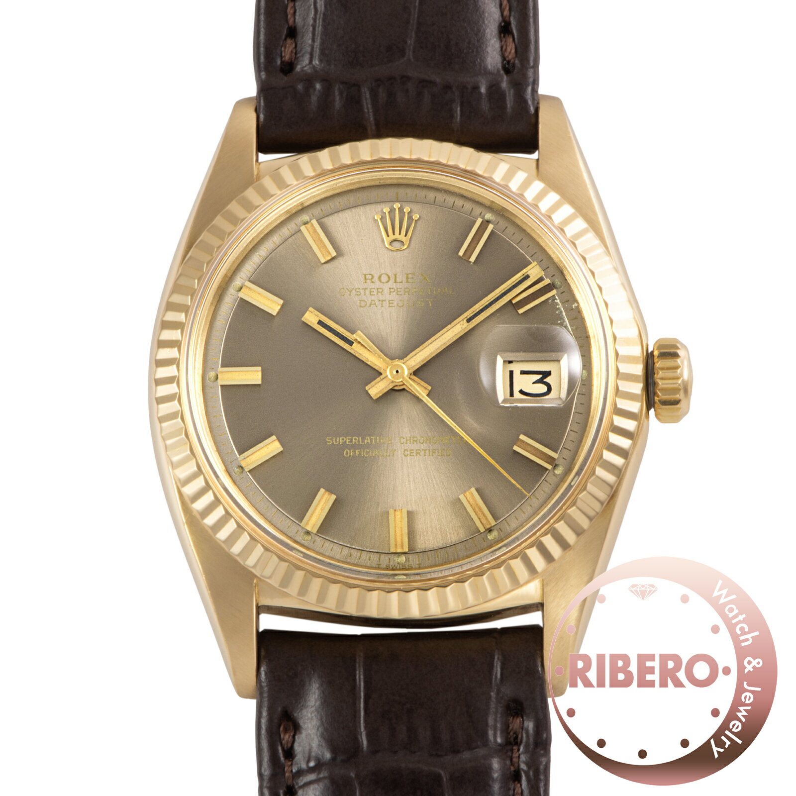 Rakuten - ROLEX ロレックス デイトジャスト 1601 1972年製 ワイドボーイ Tritium K18YG【中古】