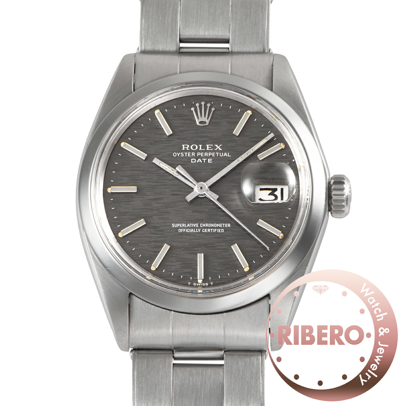 Rakuten - ROLEX ロレックス パーペチュアルデイト 1500 1971年製 グレーモザイク Tritium ステンレススチール【中古】