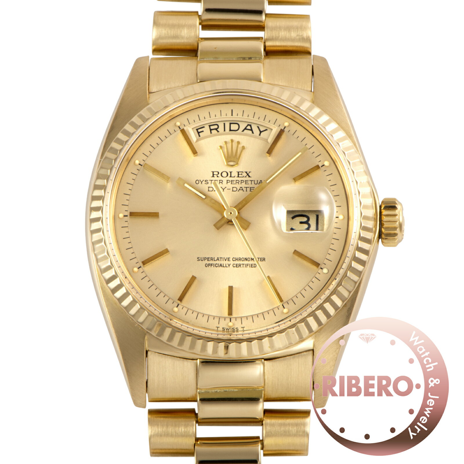 Day-Date - ROLEX ロレックス デイデイト 1803 1972年製 Tritium ジャパンブレス K18YG【中古】