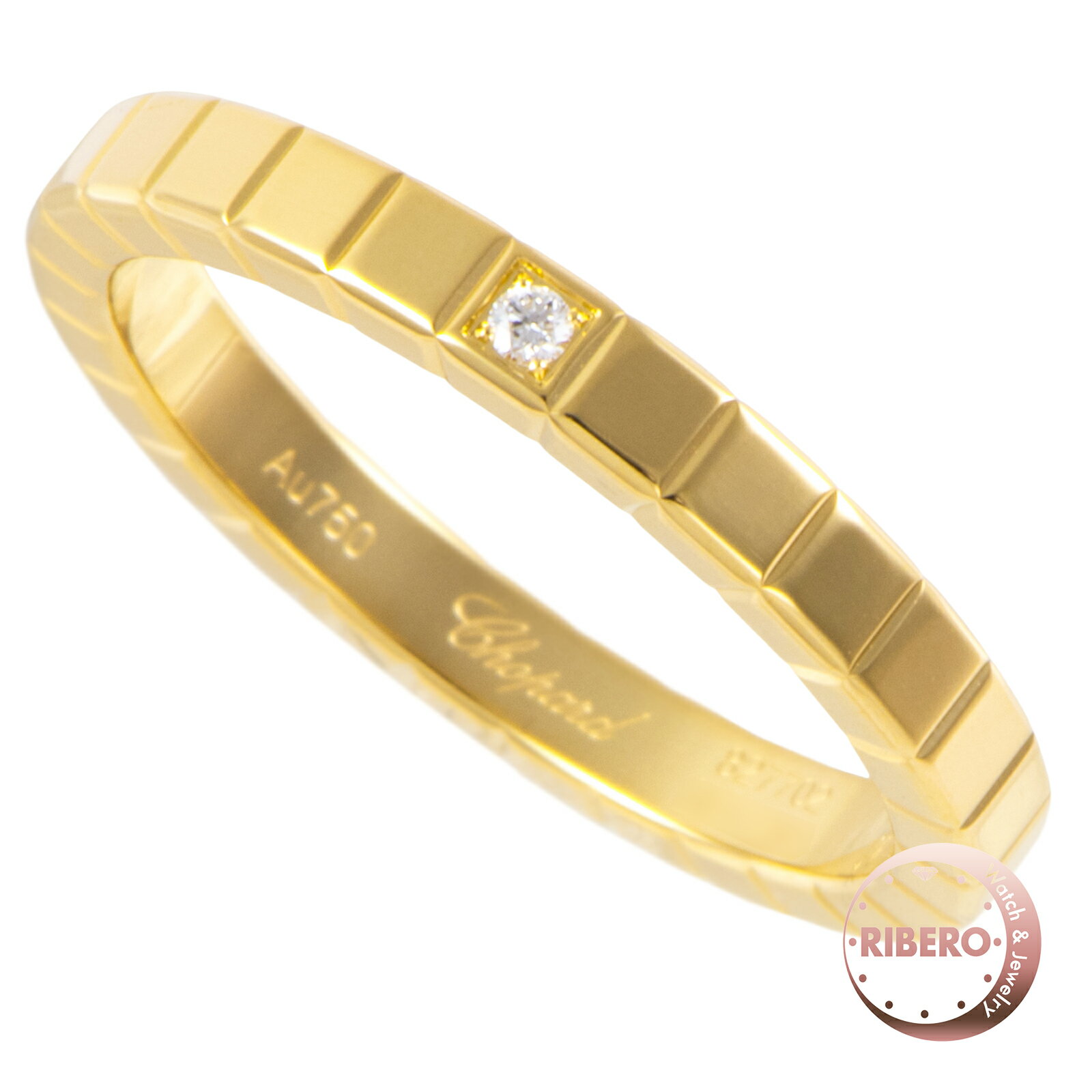 乐天商城 - Chopard ショパール アイスキューブ リング 827702-0229 指輪 10号 K18YG ダイヤモンド ゴールド【中古】