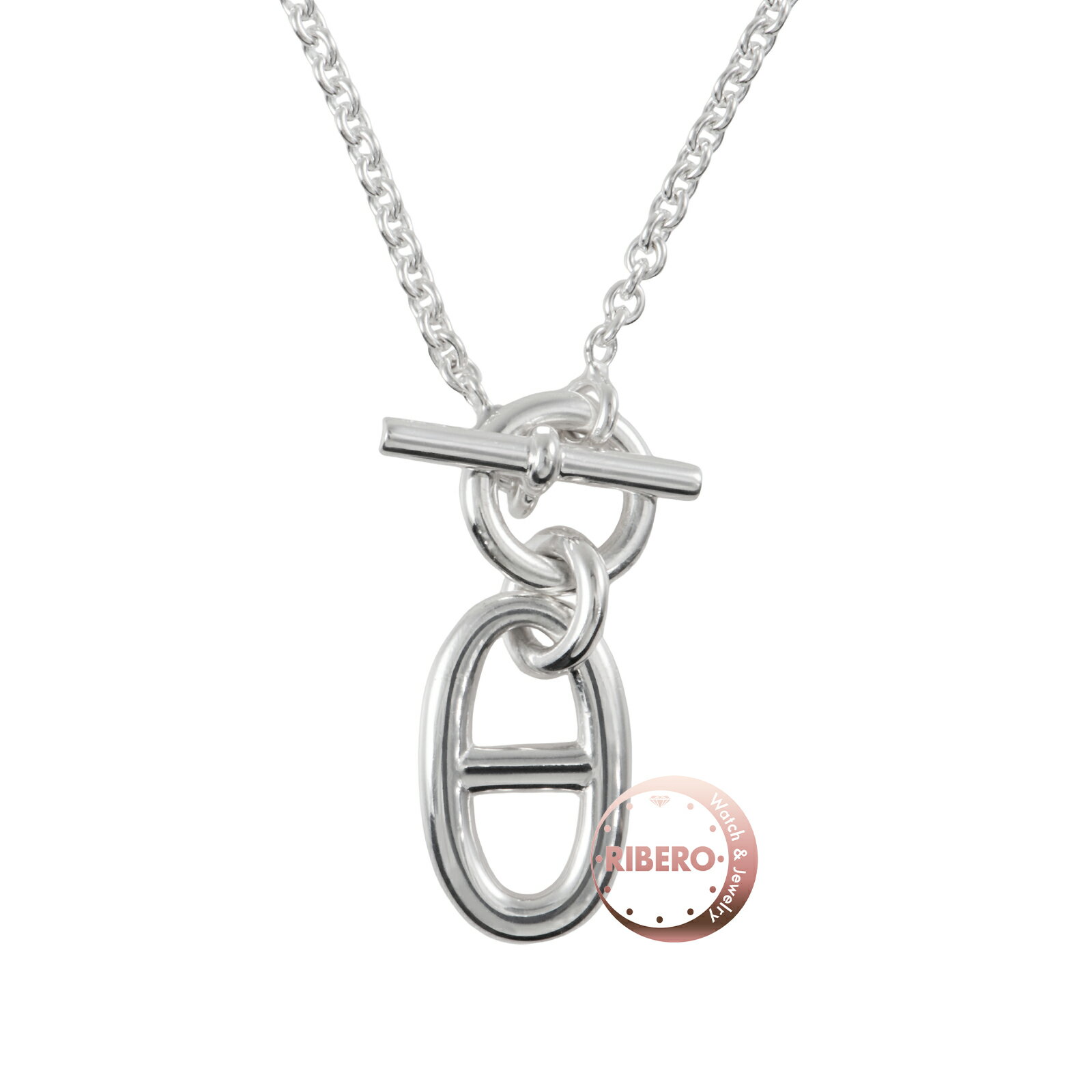 乐天商城 - HERMES エルメス シェーヌダンクル ネックレス アミュレット ペンダント シルバー925 シルバー【中古】