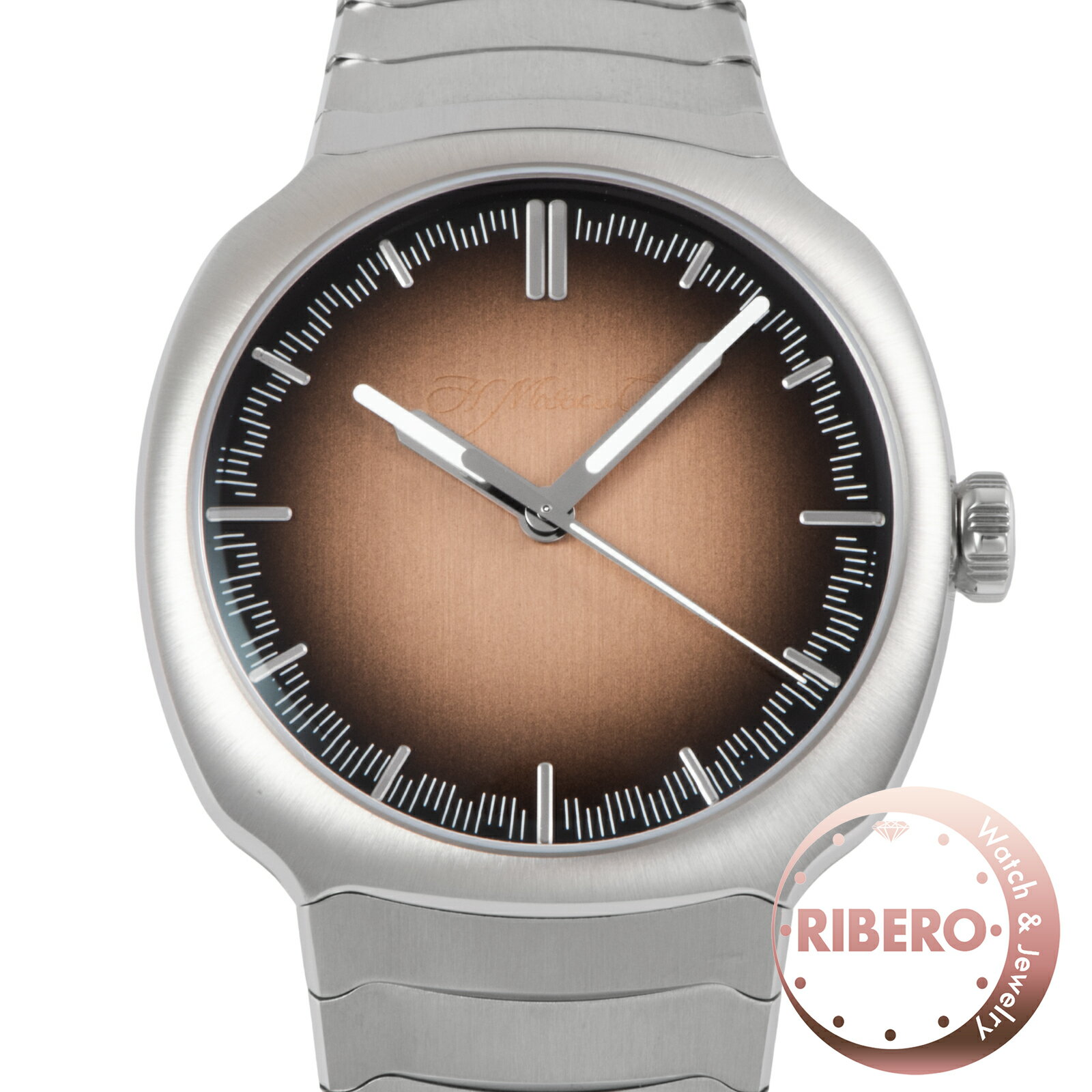 乐天商城 - H.Moser&Cie. H.モーザー ストリームライナー センターセコンド スモークサーモン 6200-1207 ステンレススチール【中古】