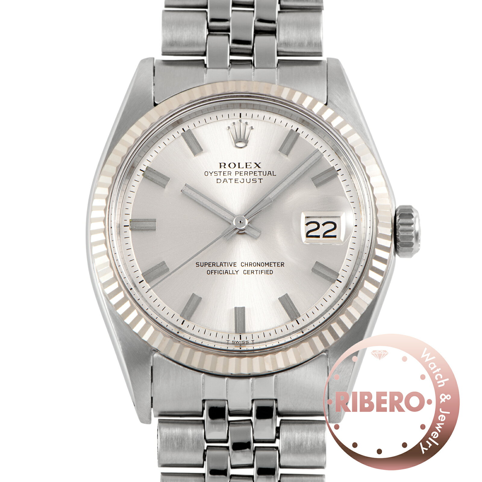 樂天商城 - ROLEX ロレックス デイトジャスト 1601 1971年製 ワイドボーイ SS/WG【中古】