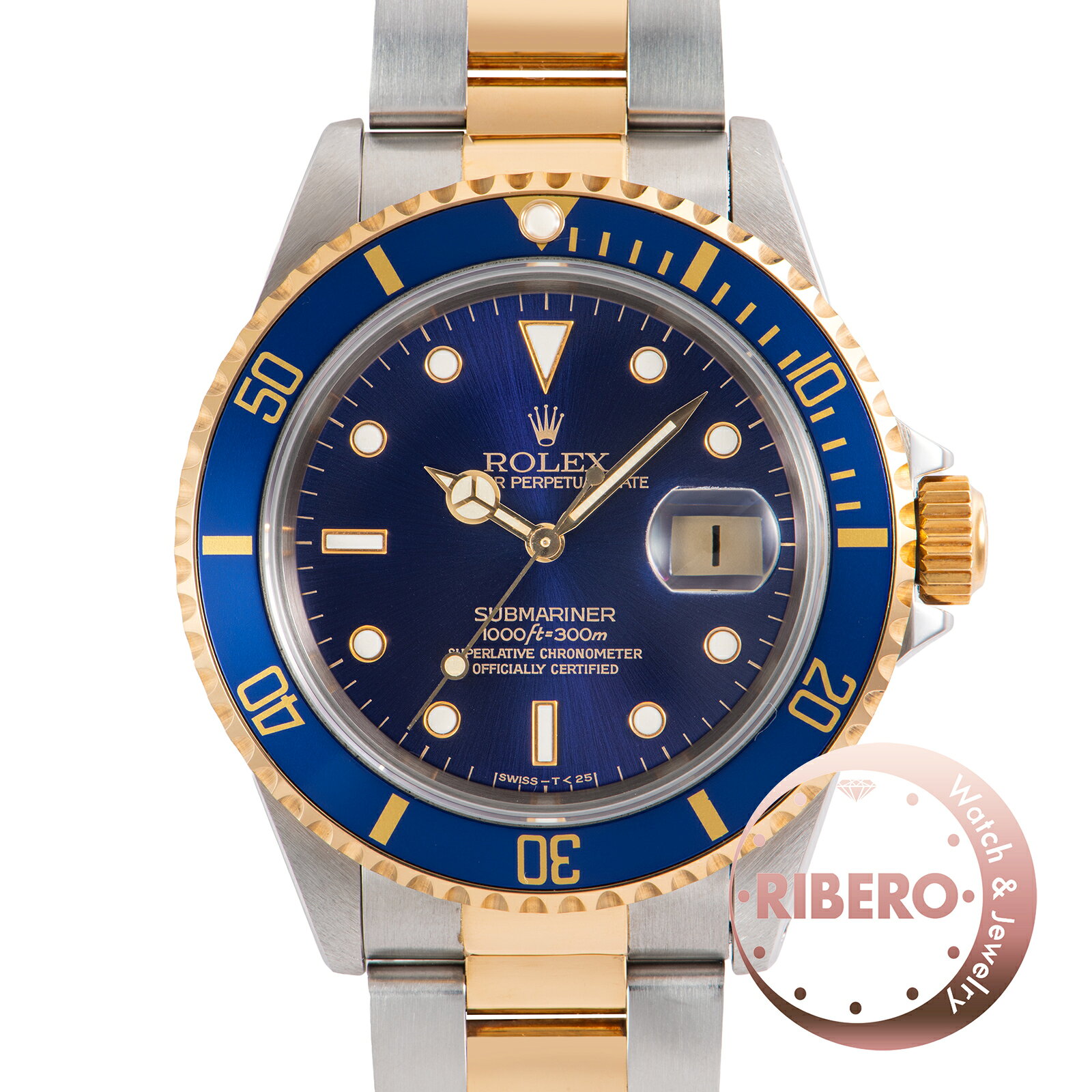 ROLEX ロレックス サブマリーナデイト 16613 S番 ヴァイオレット Tritium SS/YG【中古】