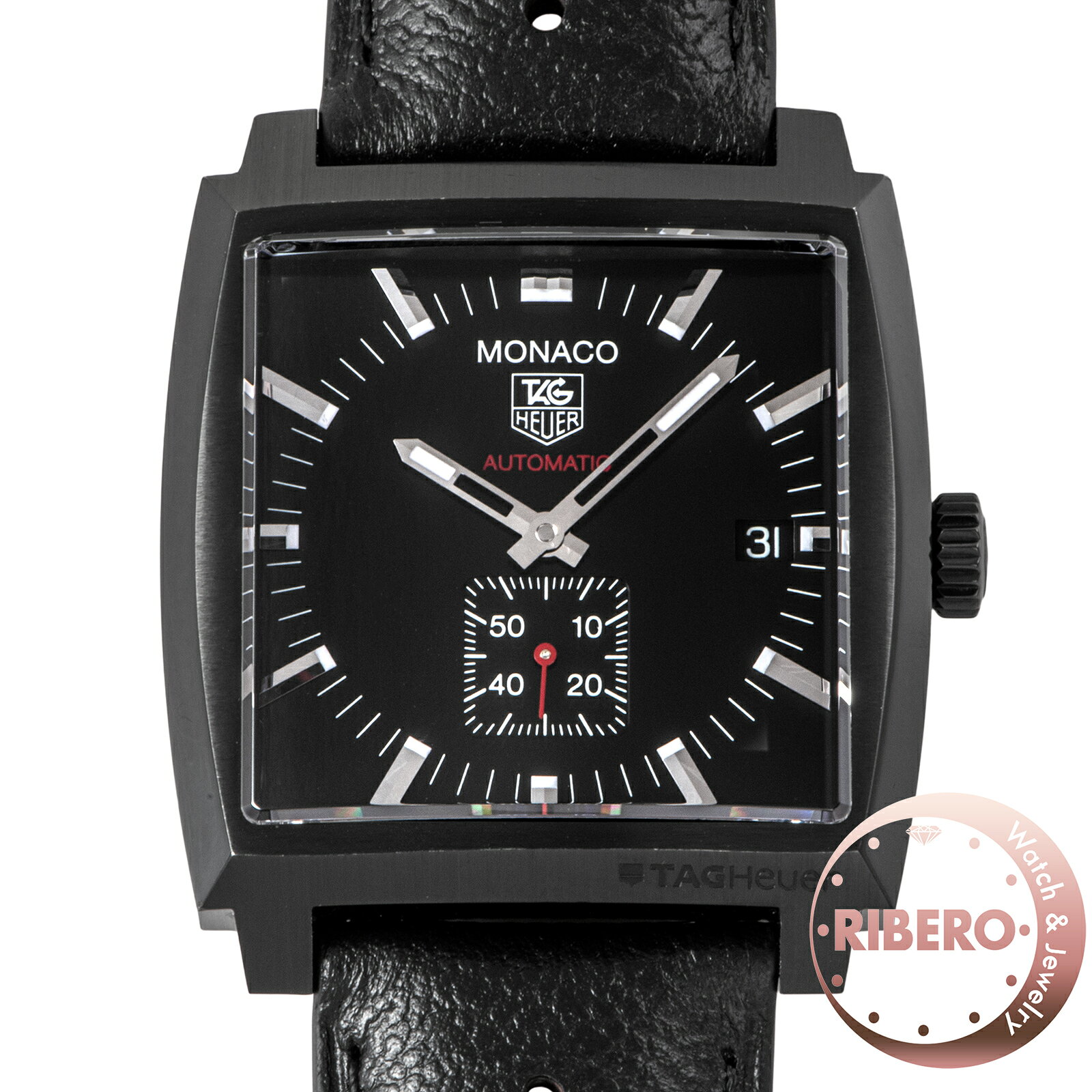 TAG HEUER タグホイヤー モナコ キャリバー6 フルブラック WW2119.FC6338 ステンレススチール チタニウムカーバイドコーティング【中古】
