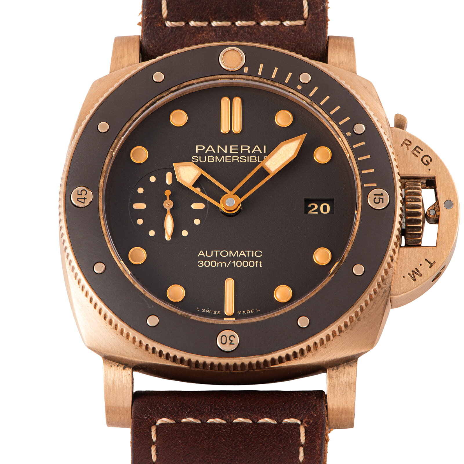 OFFICINE PANERAI オフィチーネパネライ サブマーシブル ブロンゾ 47mm PAM00968 ブロンズ 中古 ribero-10032090 RIBERO楽天市場店 サンプル画像2