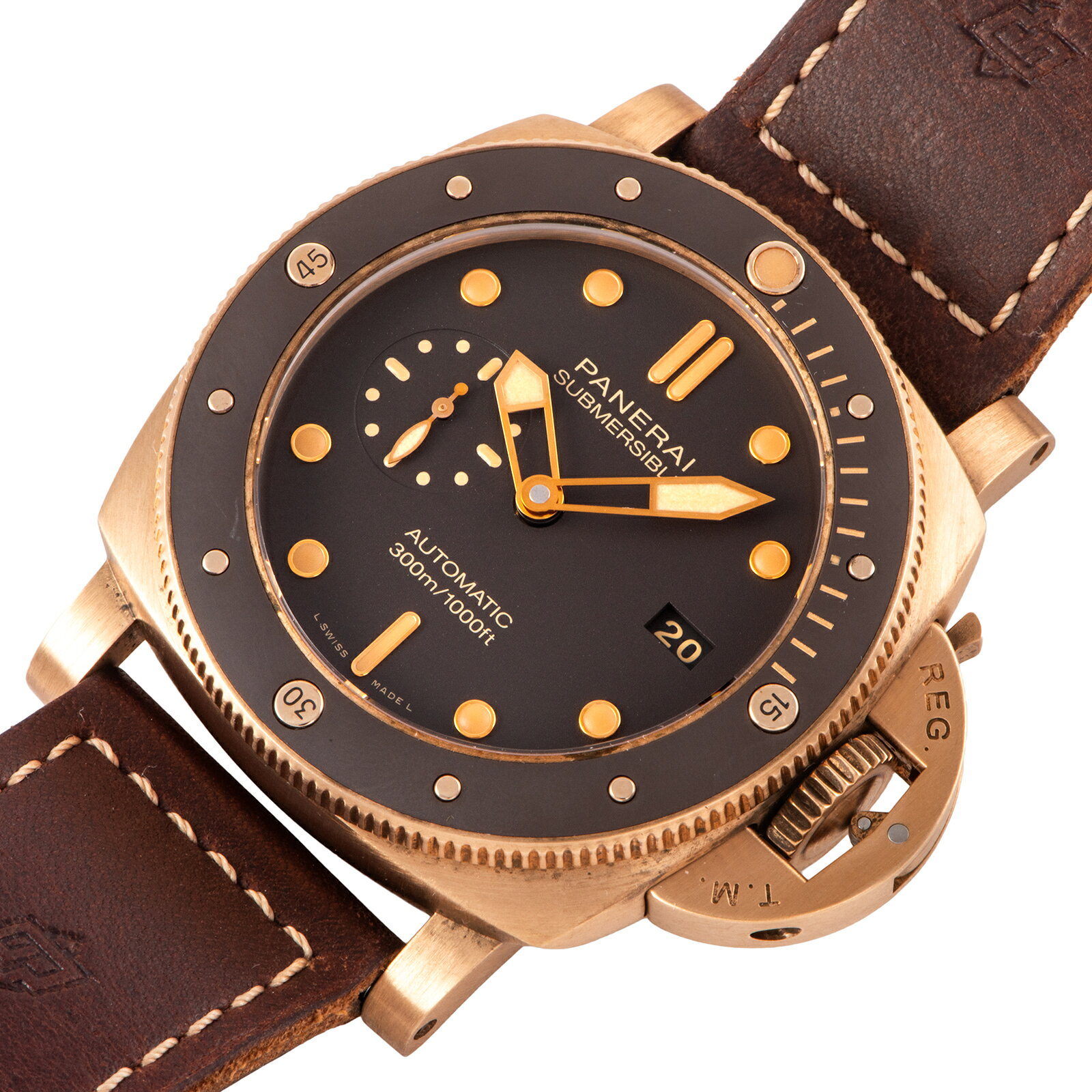 OFFICINE PANERAI オフィチーネパネライ サブマーシブル ブロンゾ 47mm PAM00968 ブロンズ 中古 ribero-10032090 RIBERO楽天市場店 サンプル画像3
