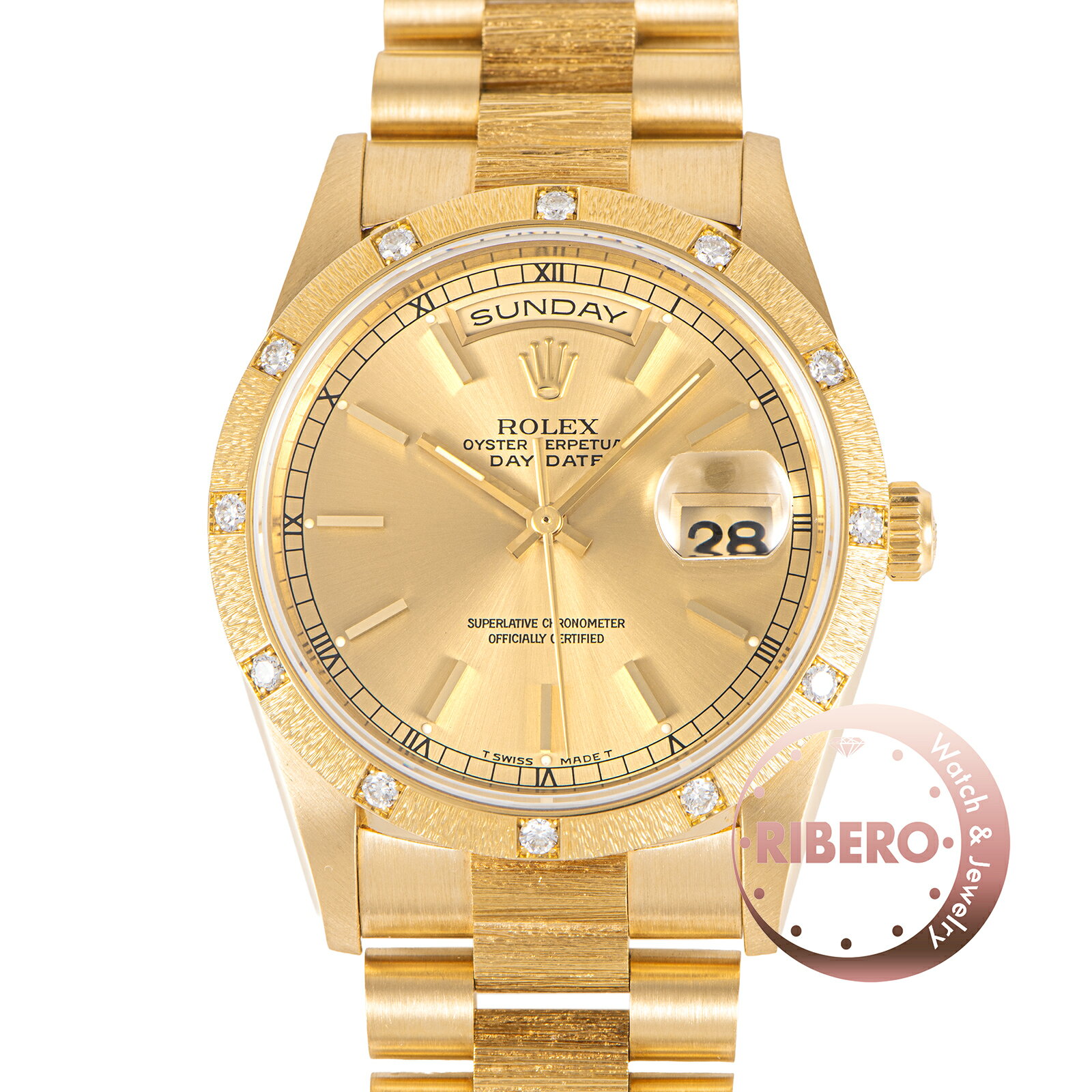 ROLEX ロレックス デイデイト 18038 R番 Tritium バーク K18YG 中古 ribero-10032265 RIBERO楽天市場店 パッケージ画像