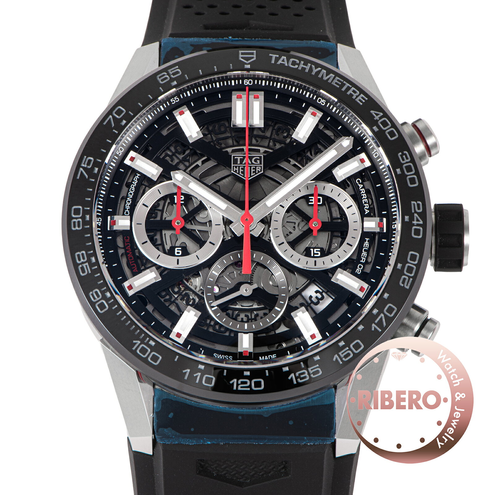 TAG HEUER タグホイヤー カレラ キャリバー ホイヤー02 クロノグラフ CBG2010.FT6143 ステンレススチール【中古】