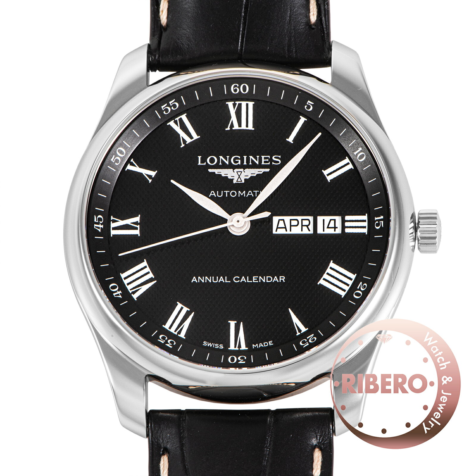 LONGINES ロンジン マスターコレクション アニュアルカレンダー L2.910.4.51.7 ステンレススチール【中古】
