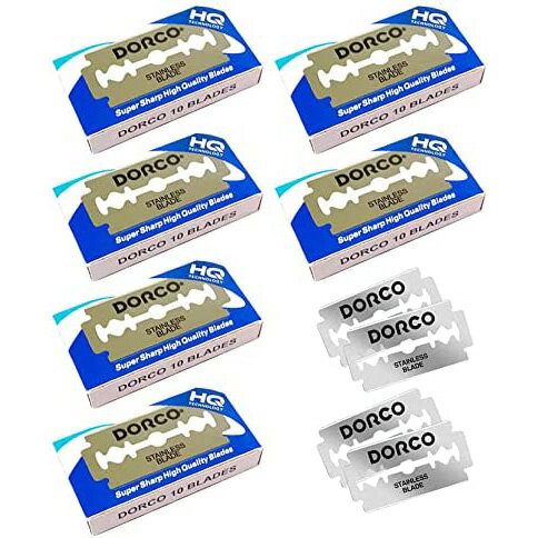 ＼マラソン全品★P10倍！／【感動深剃り】両刃 替刃 一枚刃 カミソリ Dorco ST-300 60枚セット（片刃120刃） ストレー…