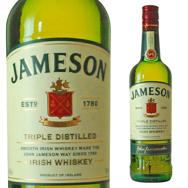 【写真付きレビュー】ジェムソン 40度 700ml 箱なし 【 ウイスキー ウィスキー ギフト 洋酒 お酒 女性 酒 内祝い アイリッシュ
